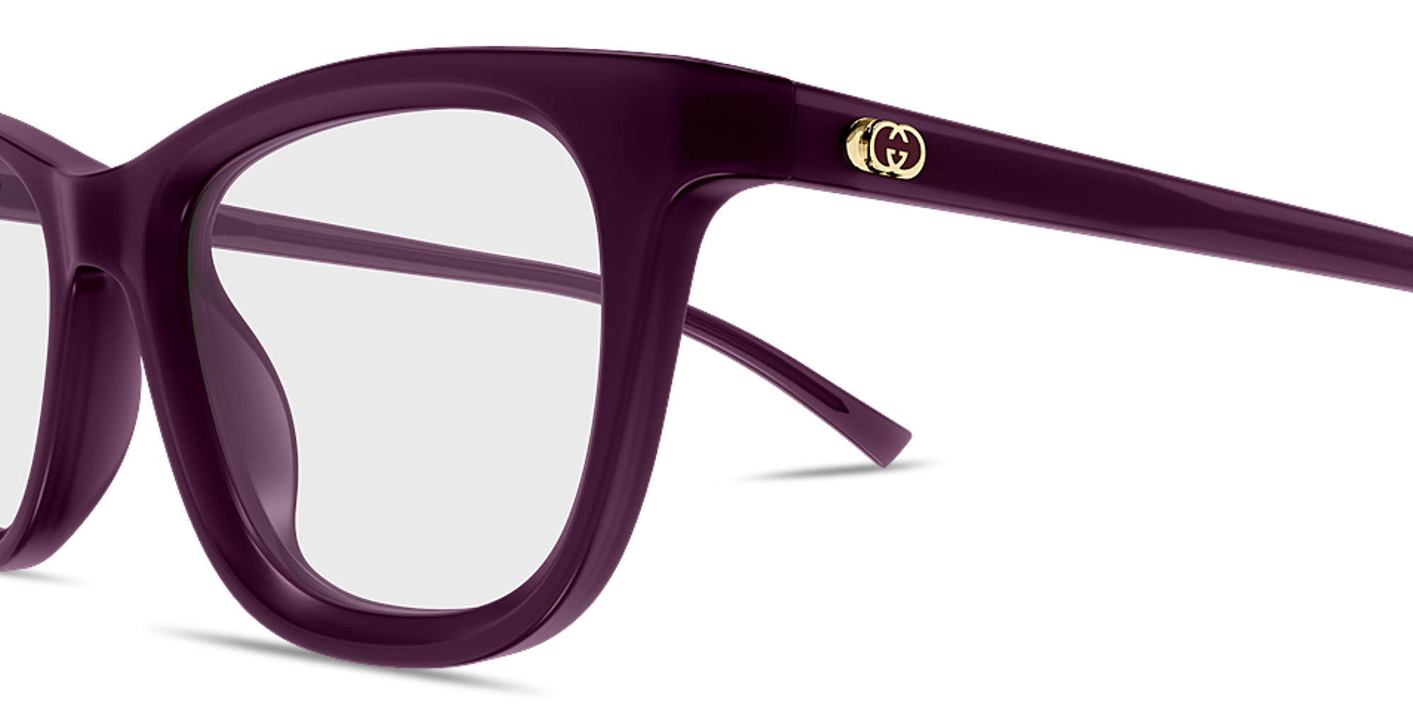 GUCCI GG Cat-Eye Eyeglasses in Purple – Product Photo 3