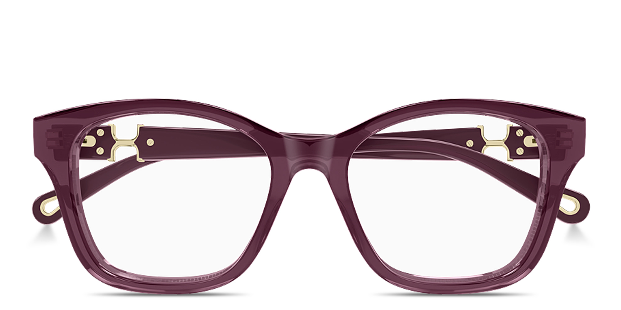 Shop Chloe Marcie Cat-Eye Eyeglasses in Burgundy online.