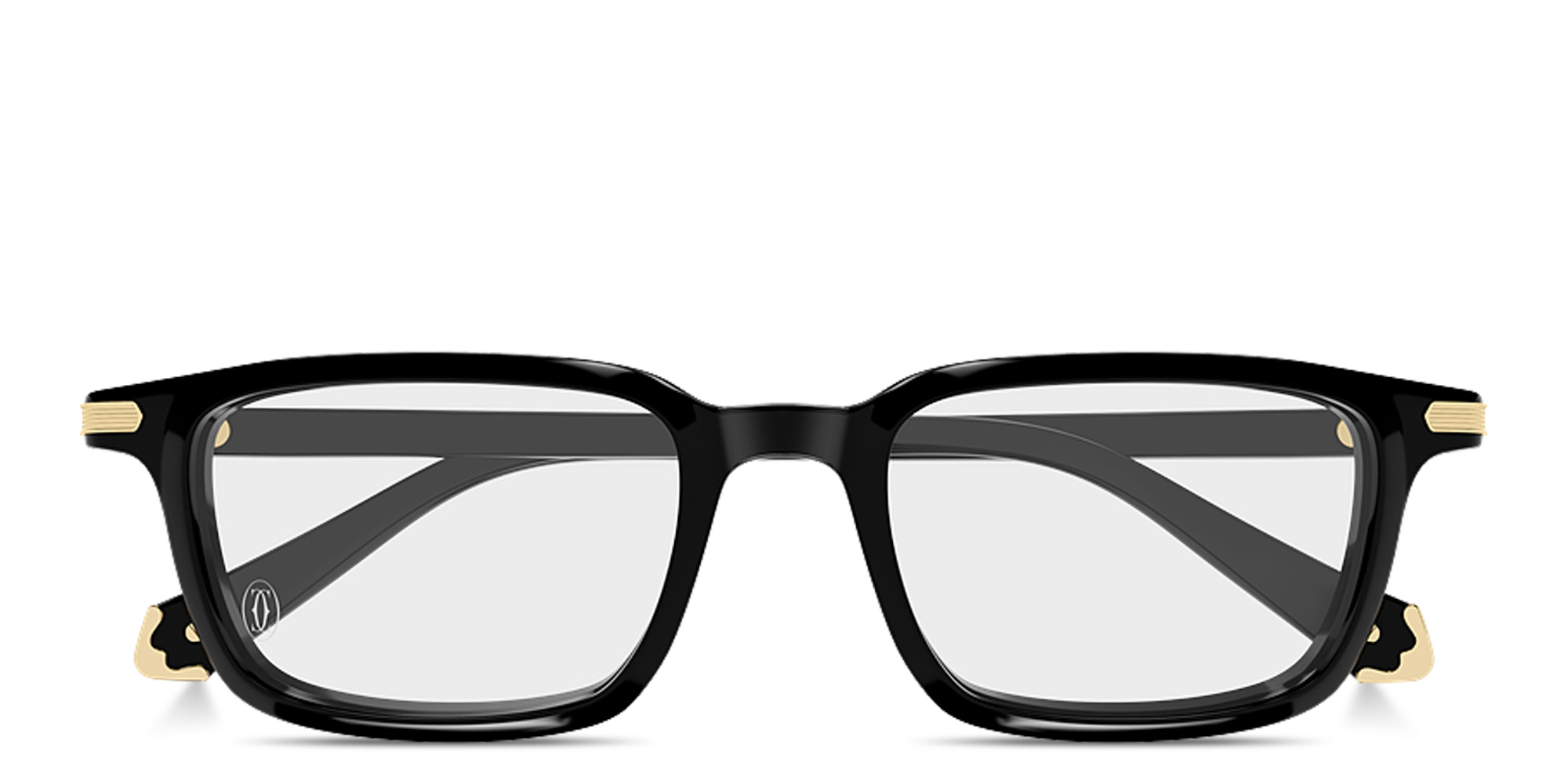 Shop Cartier Premiere de Cartier Rectangle Eyeglasses in Black online.