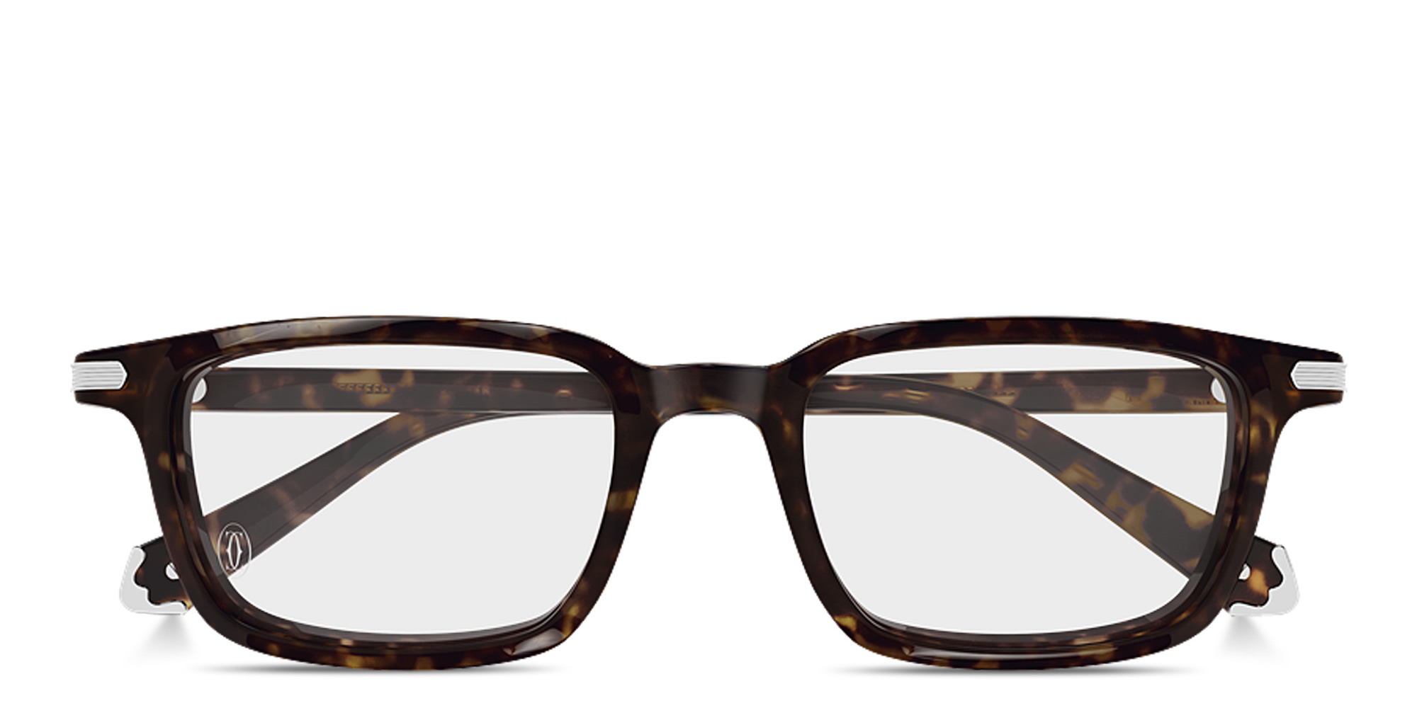 Shop Cartier Premiere de Cartier Rectangle Eyeglasses in Havana online.