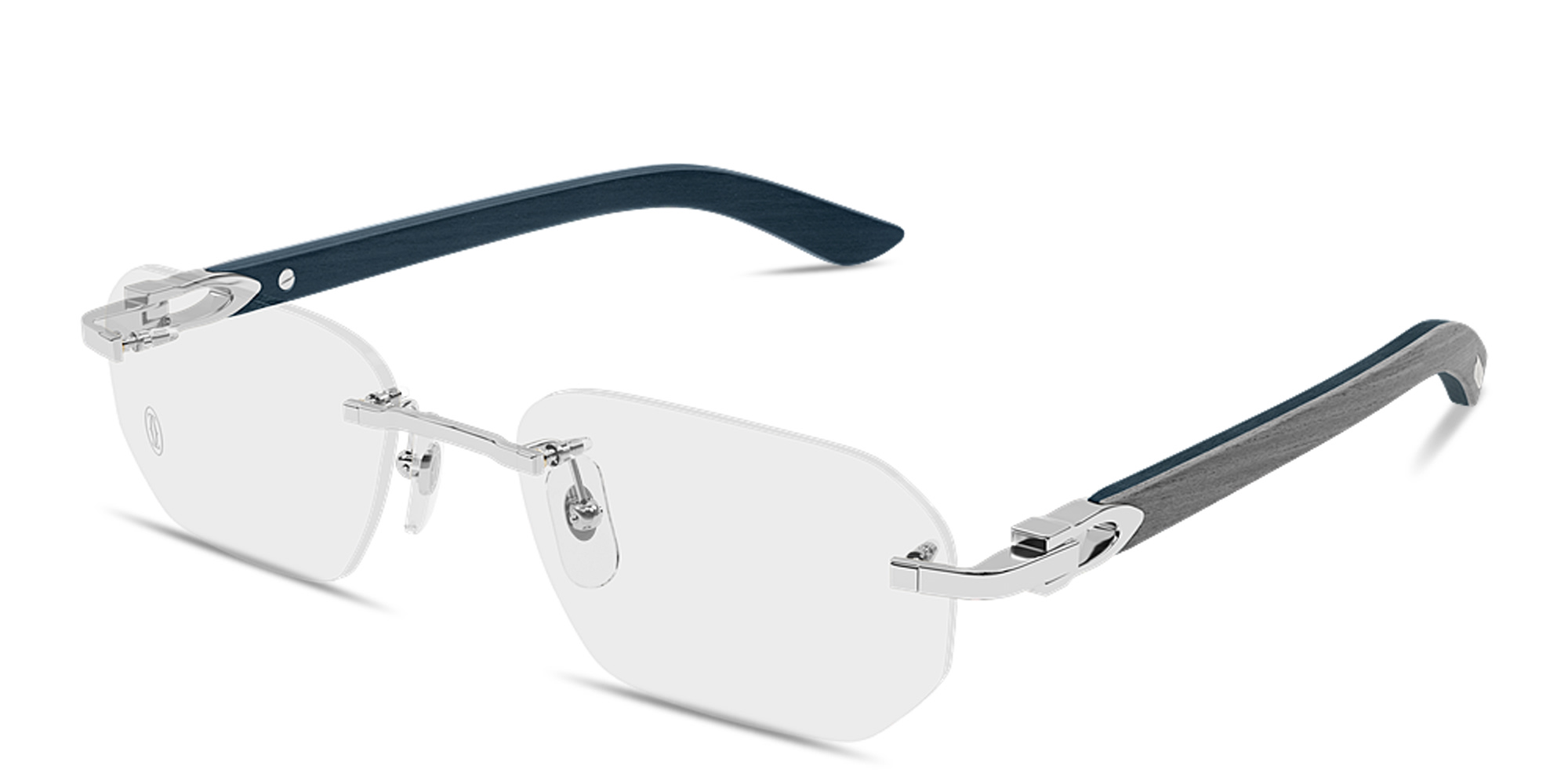 Buy Cartier Signature C de Cartier Wide Rimless Irregular Eyeglasses ...