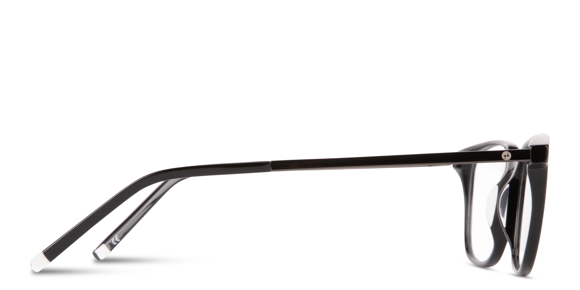 Shop EYE'M Logo Signature Square Eyeglasses in Black online.