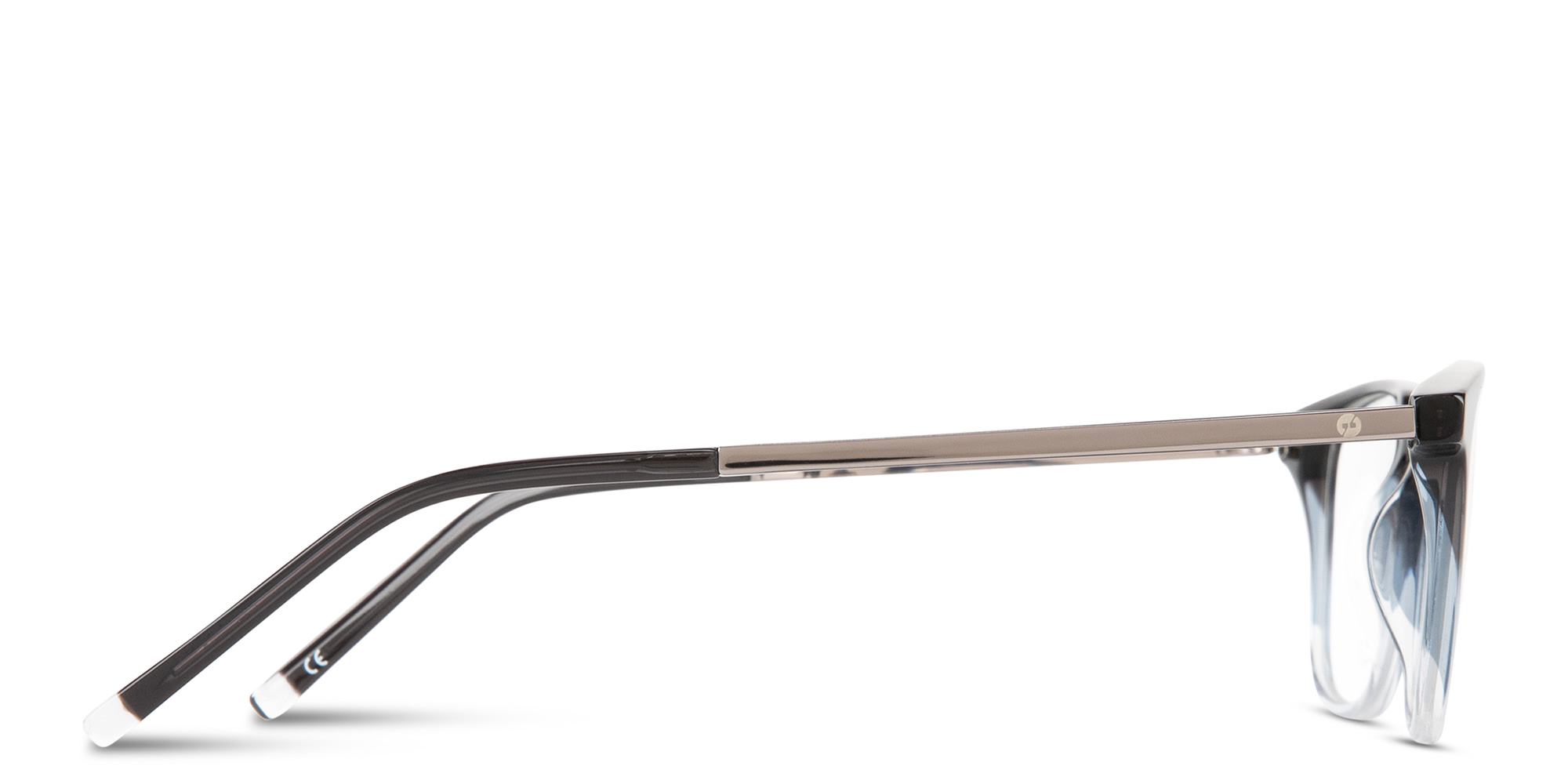 Shop EYE'M Logo Signature Square Eyeglasses in Gradient Grey online.