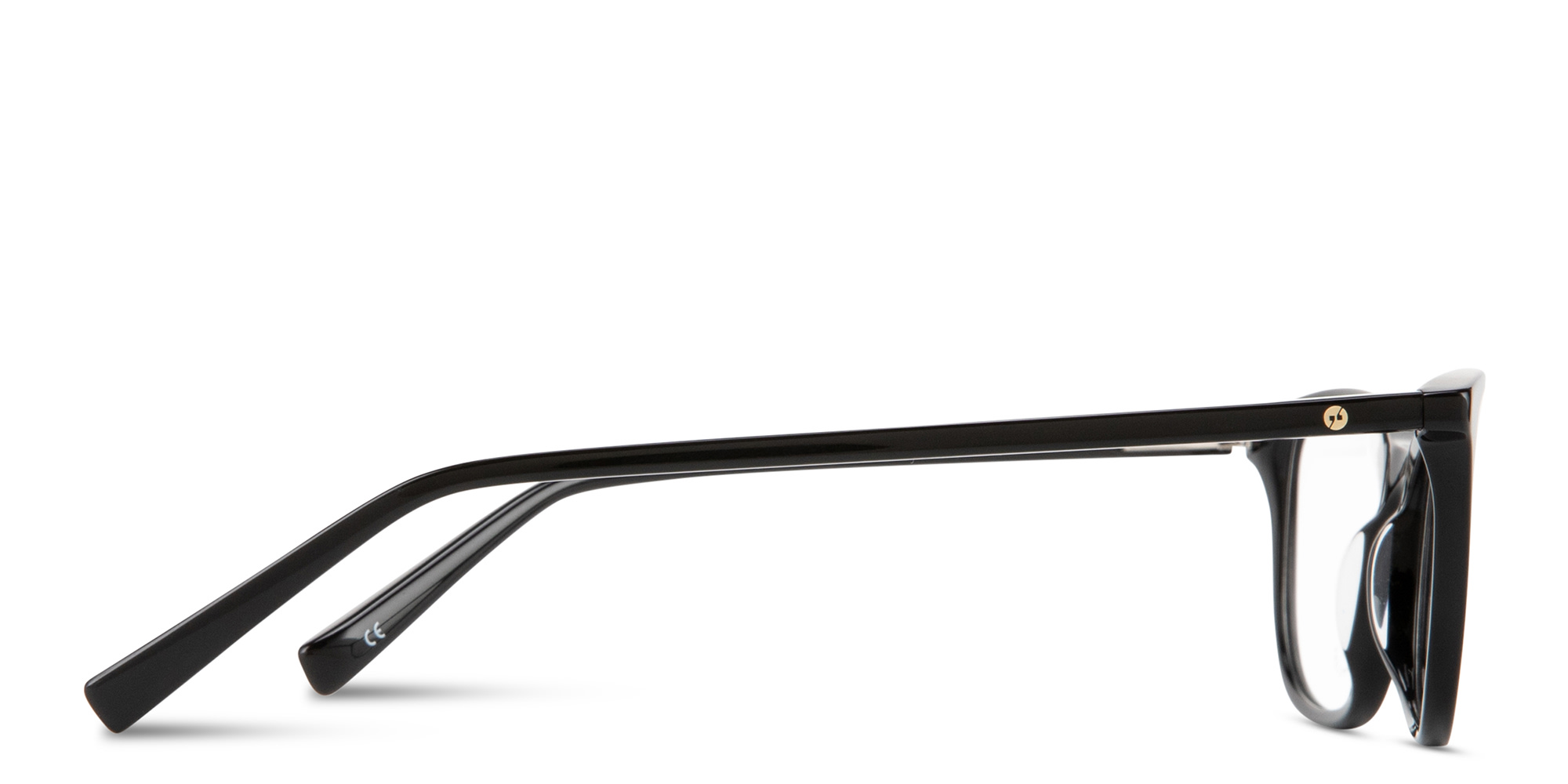Shop EYE'M Logo Signature Cat-Eye Eyeglasses in Black online.