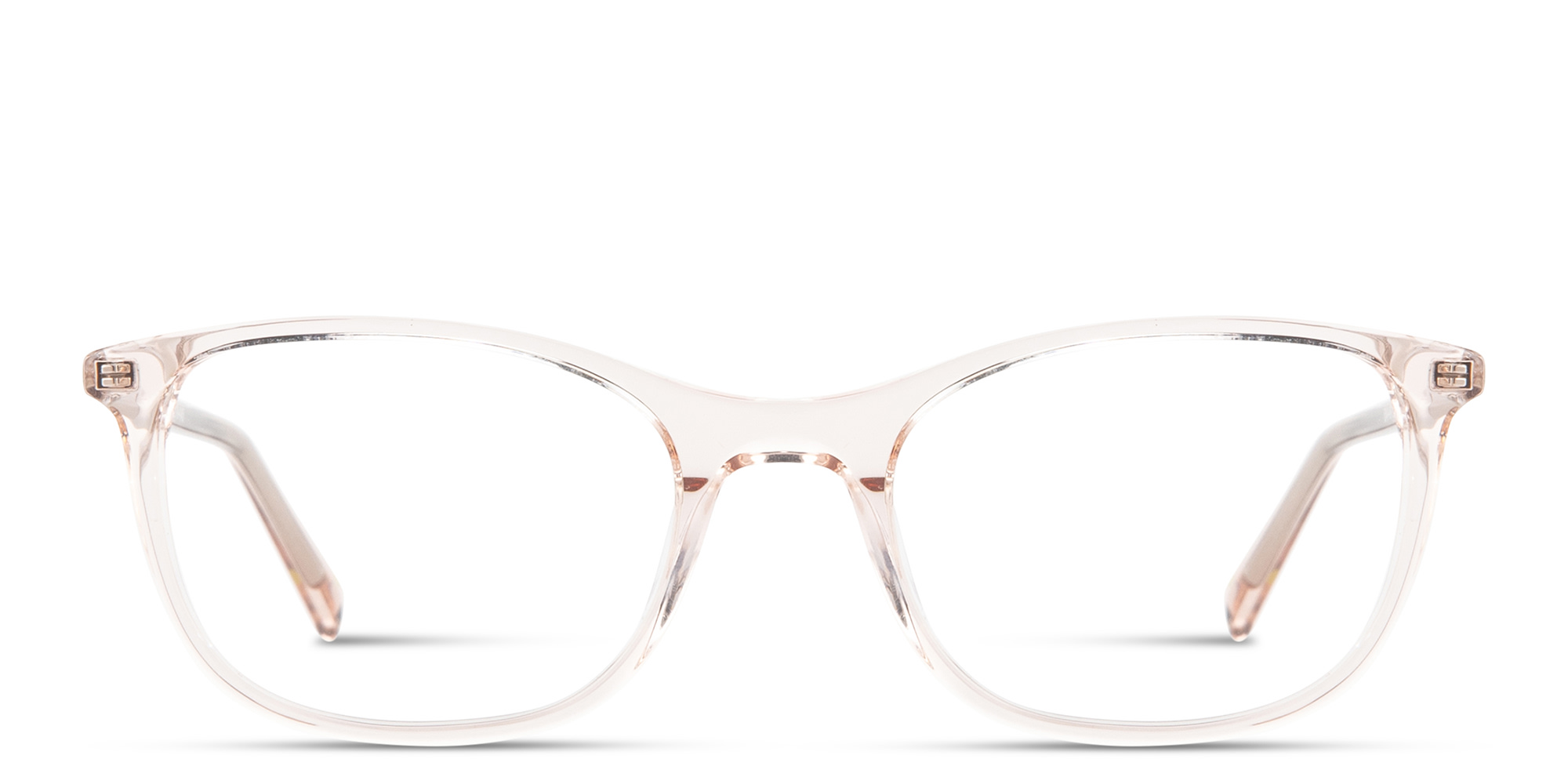 Shop EYE'M Logo Signature Cat-Eye Eyeglasses in Transparent light brown online.