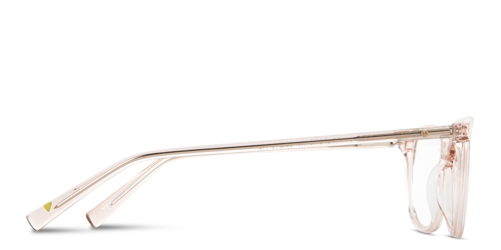Shop EYE'M Logo Signature Cat-Eye Eyeglasses in Transparent light brown online.