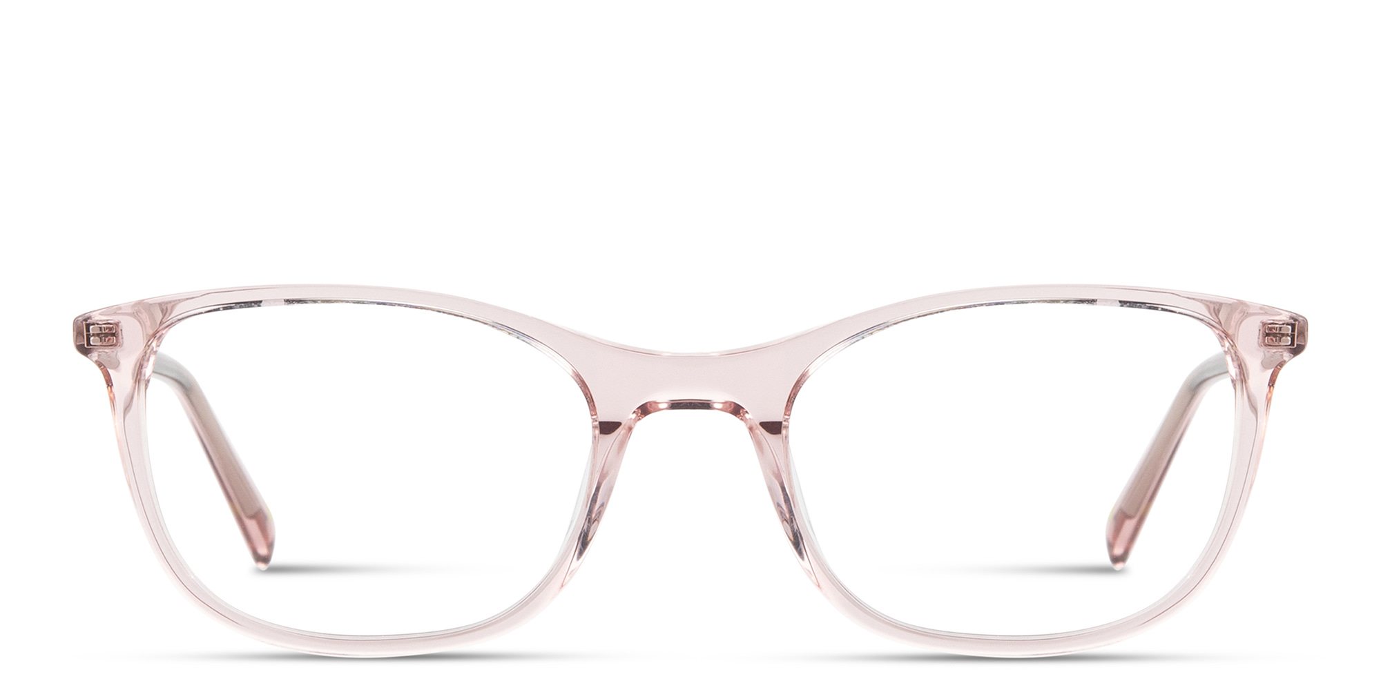 Shop EYE'M Logo Signature Cat-Eye Eyeglasses in Transparent Pink online.