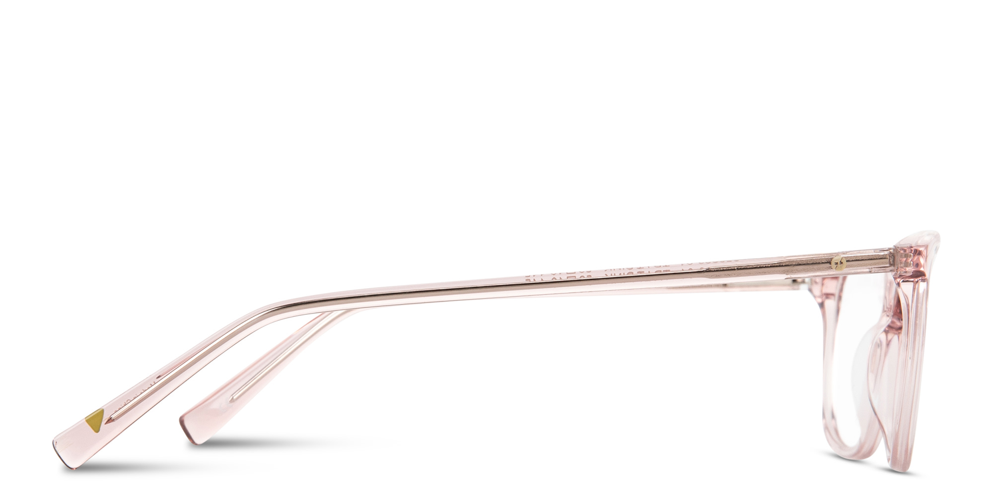 Shop EYE'M Logo Signature Cat-Eye Eyeglasses in Transparent Pink online.