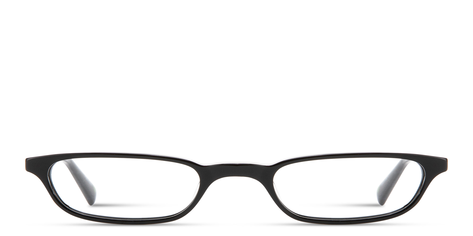 Shop EYE'M Logo Signature Unisex Rectangle Eyeglasses in Black online.