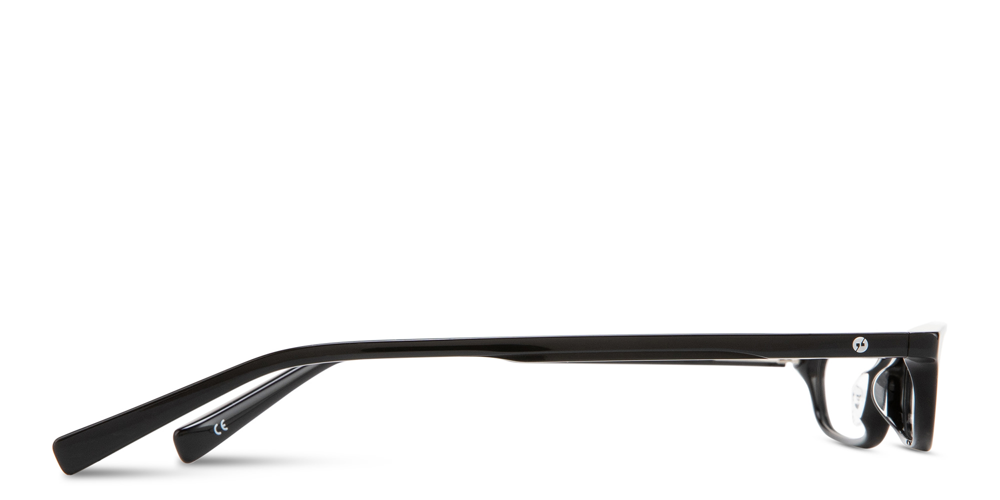 Shop EYE'M Logo Signature Unisex Rectangle Eyeglasses in Black online.