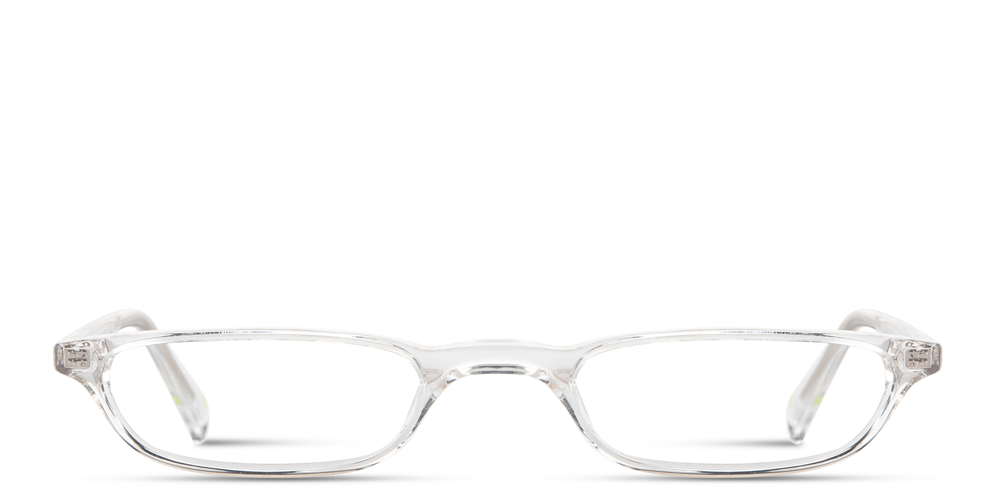 Shop EYE'M Logo Signature Unisex Rectangle Eyeglasses in Polished Clear online.