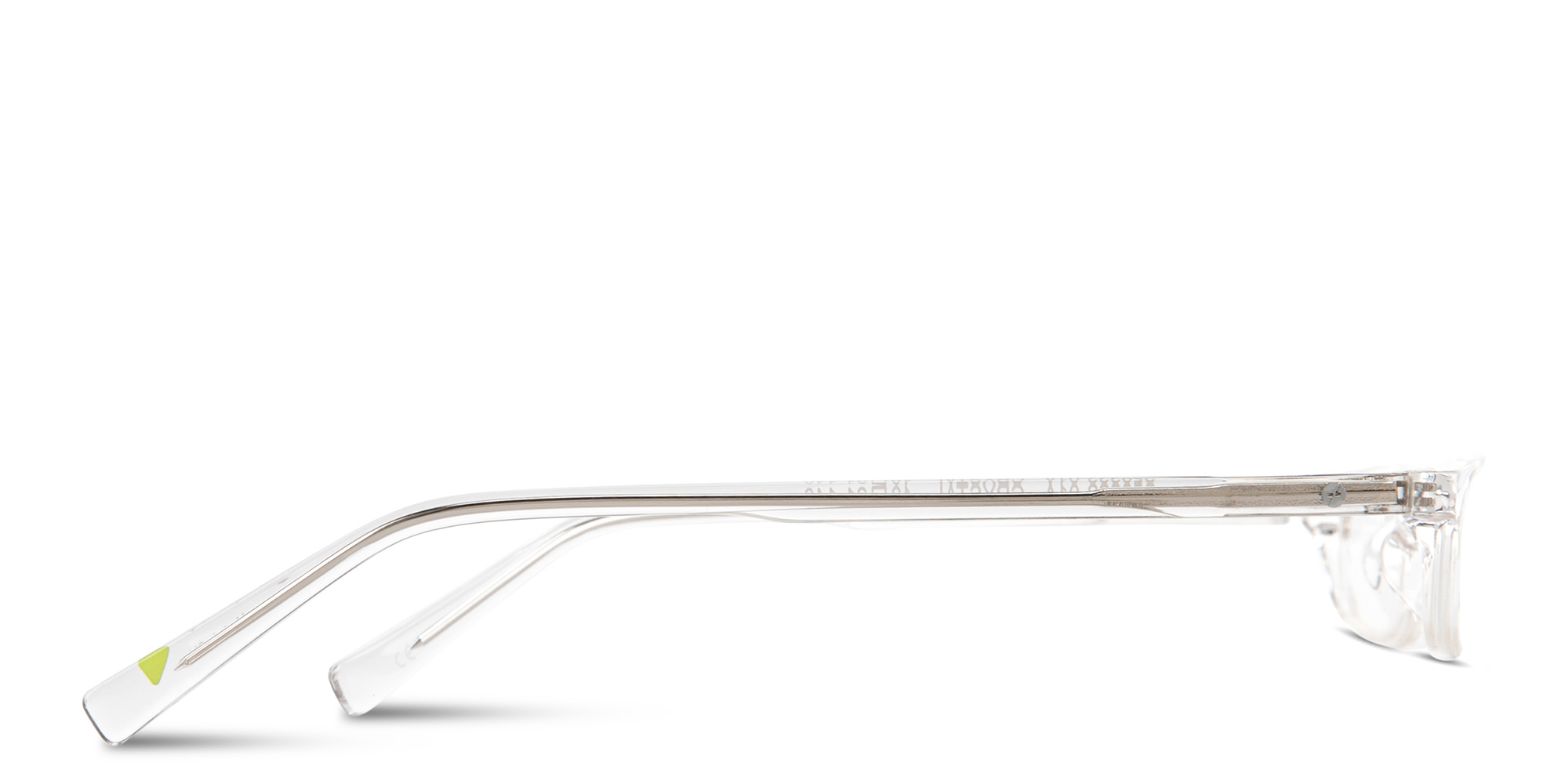 Shop EYE'M Logo Signature Unisex Rectangle Eyeglasses in Polished Clear online.