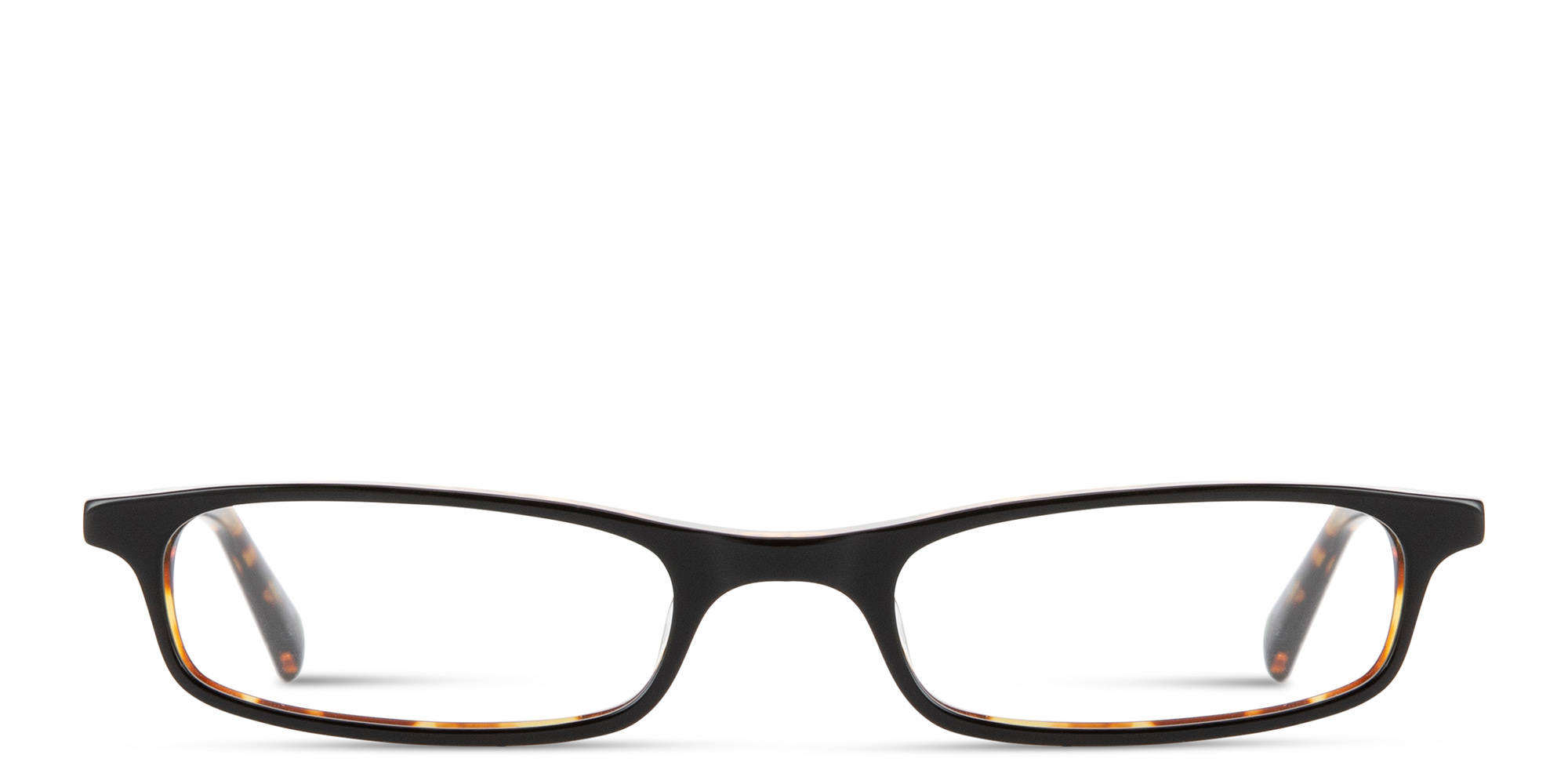 Shop EYE'M Logo Signature Unisex Rectangle Eyeglasses in Black Havana online.