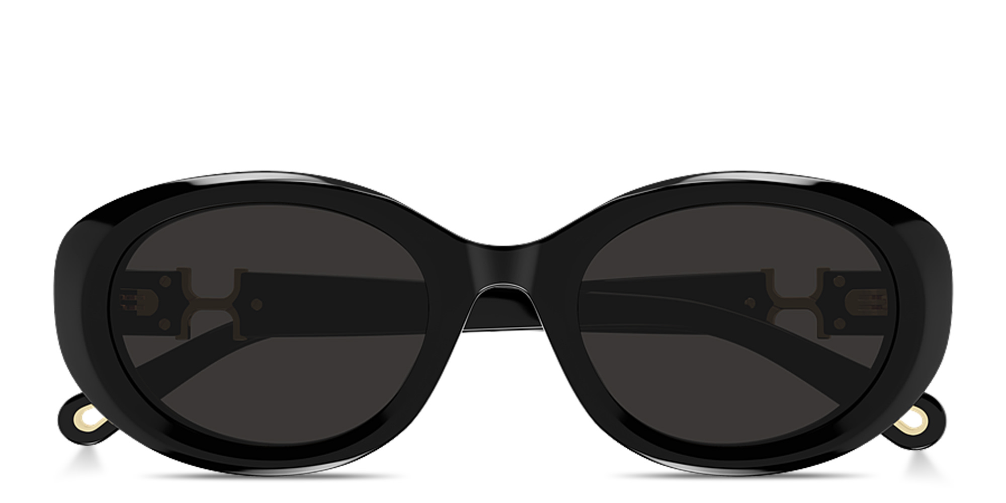تسوق نظارات شمسية مارسي بإطار بيضاوي كلوي بلون أسود أونلاين.