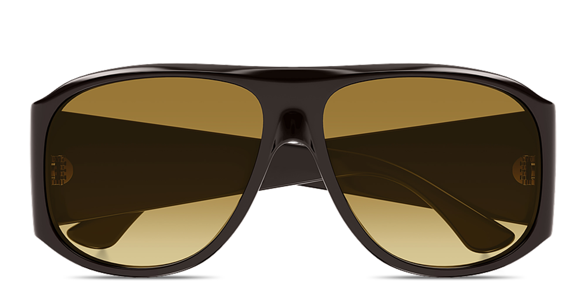 Shop Chloe Izia Aviator Sunglasses in Brown online.