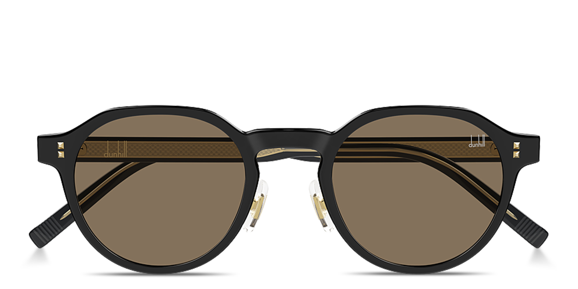 Shop Dunhill Studs Panthos Sunglasses in Black online.