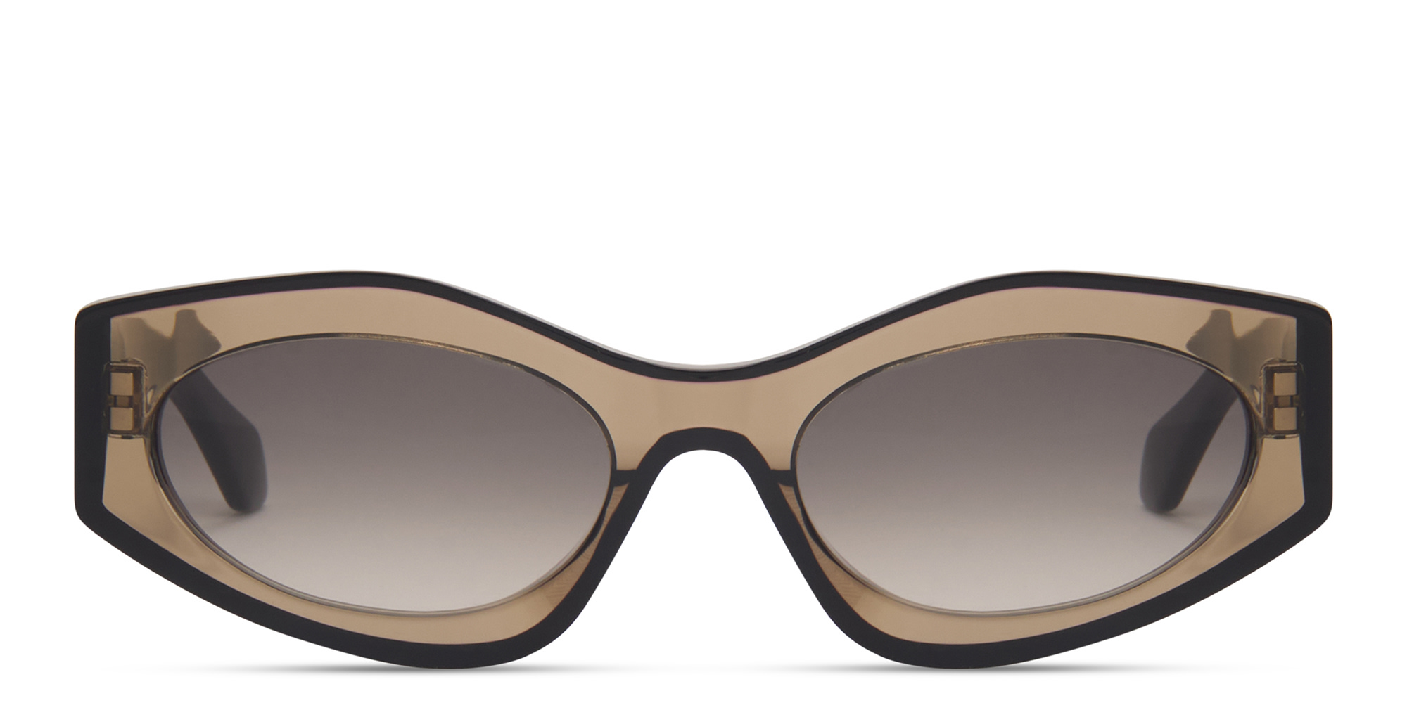 Shop ALAIA Logo Signature Cat-Eye Sunglasses in Black online.