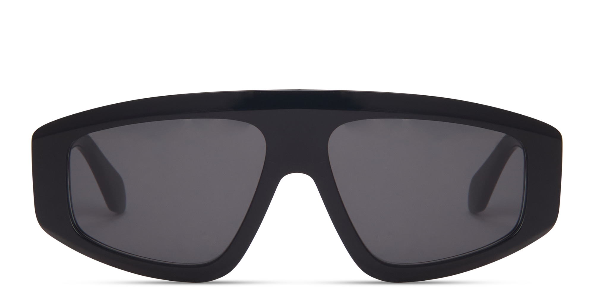 Shop ALAIA Absolu Mask Sunglasses in Black online.