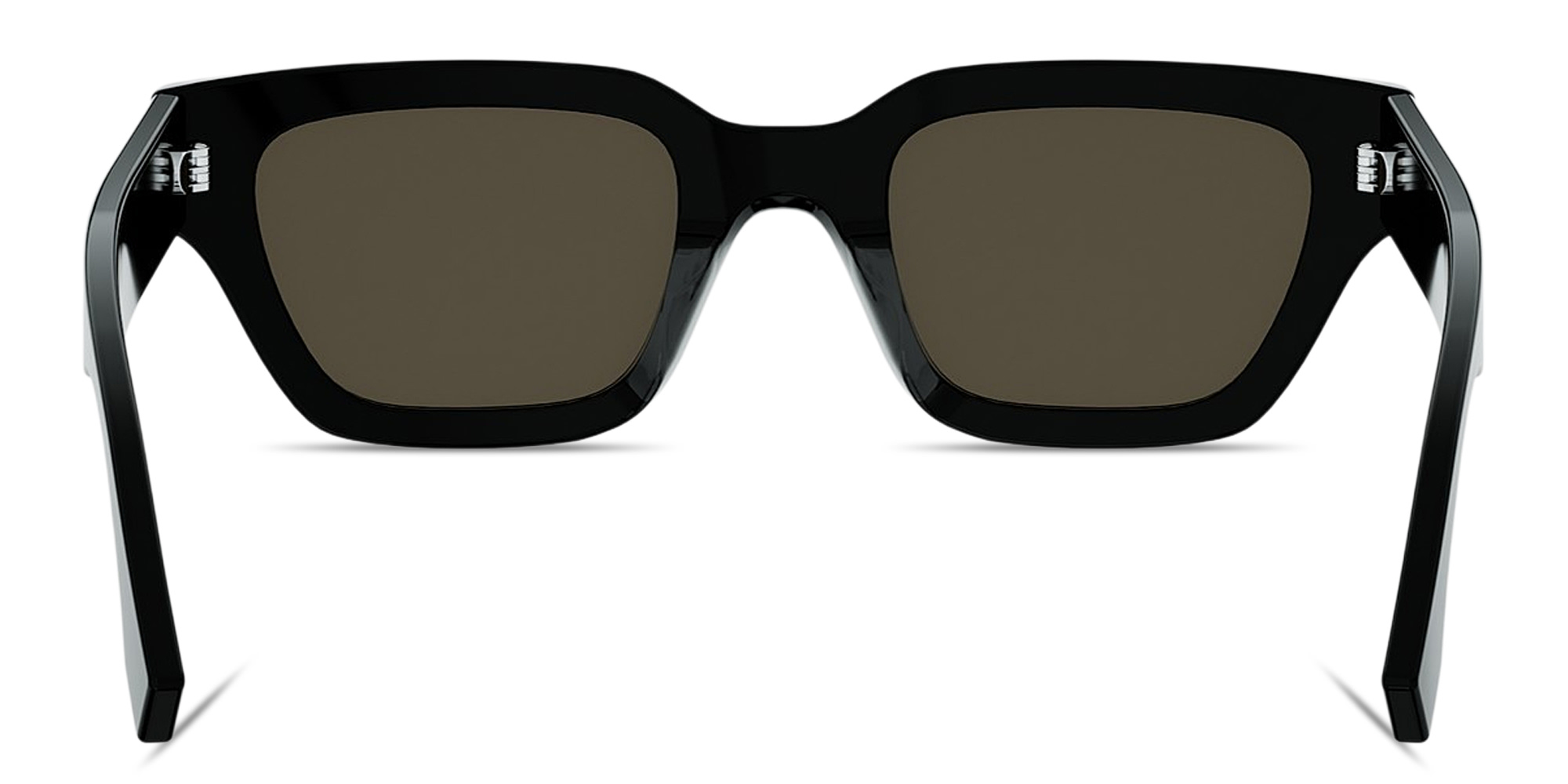 Shop FENDI Selleria Rectangle Sunglasses in Black online.