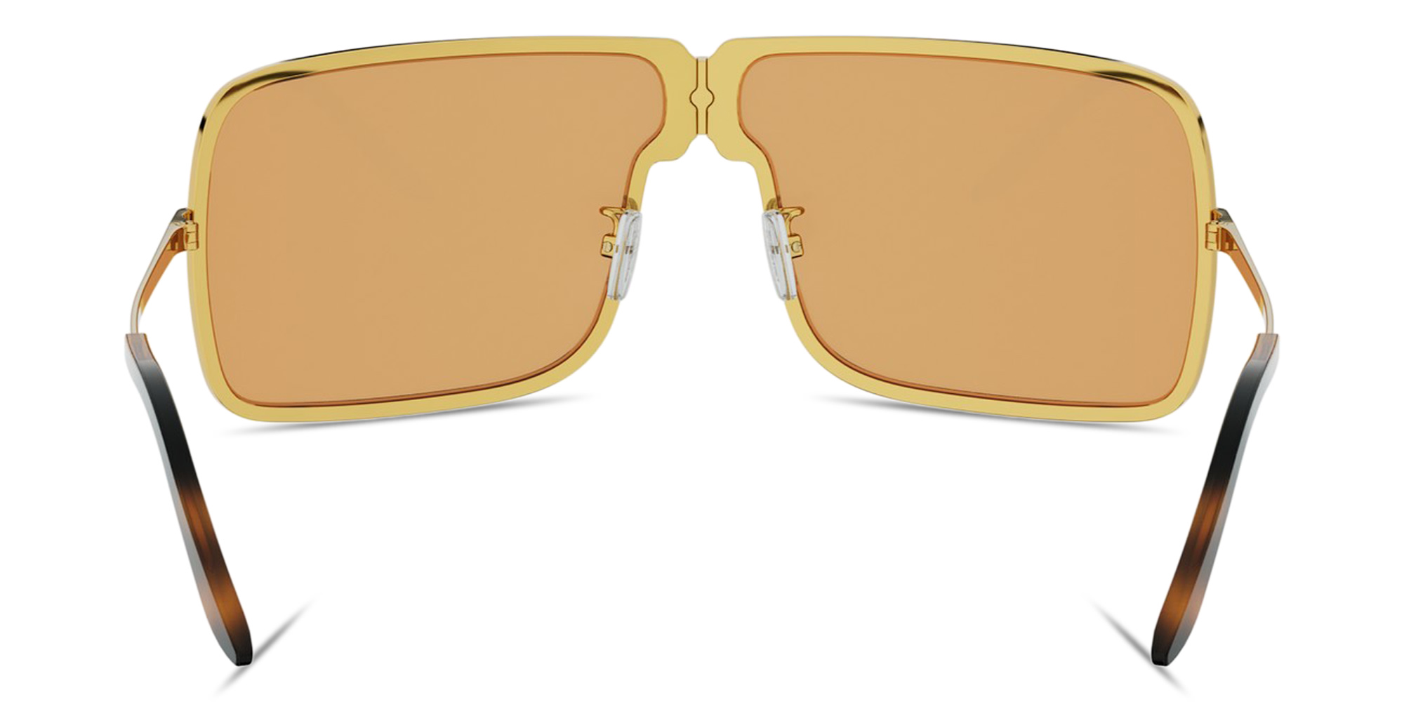 FENDI Fendiness Unisex Wide Rectangle Sunglasses in Endura Gold – Product Photo 4