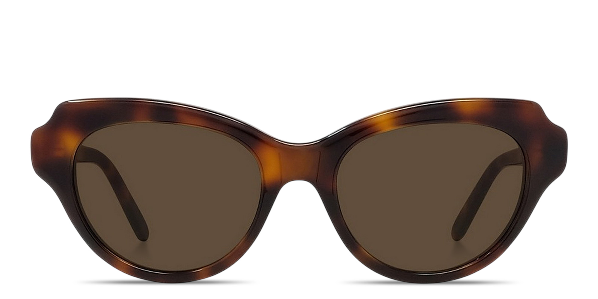 Shop LOEWE Slim Irregular Sunglasses in Havana online.