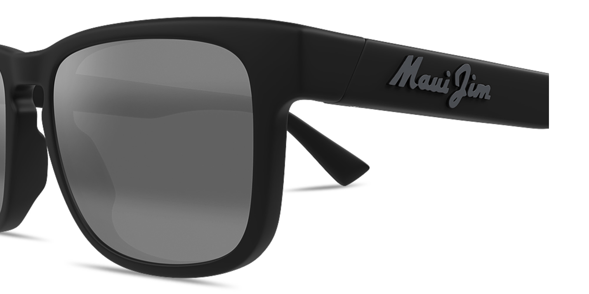 Shop Maui Jim Kupulau Rectangle Sunglasses in Black online.