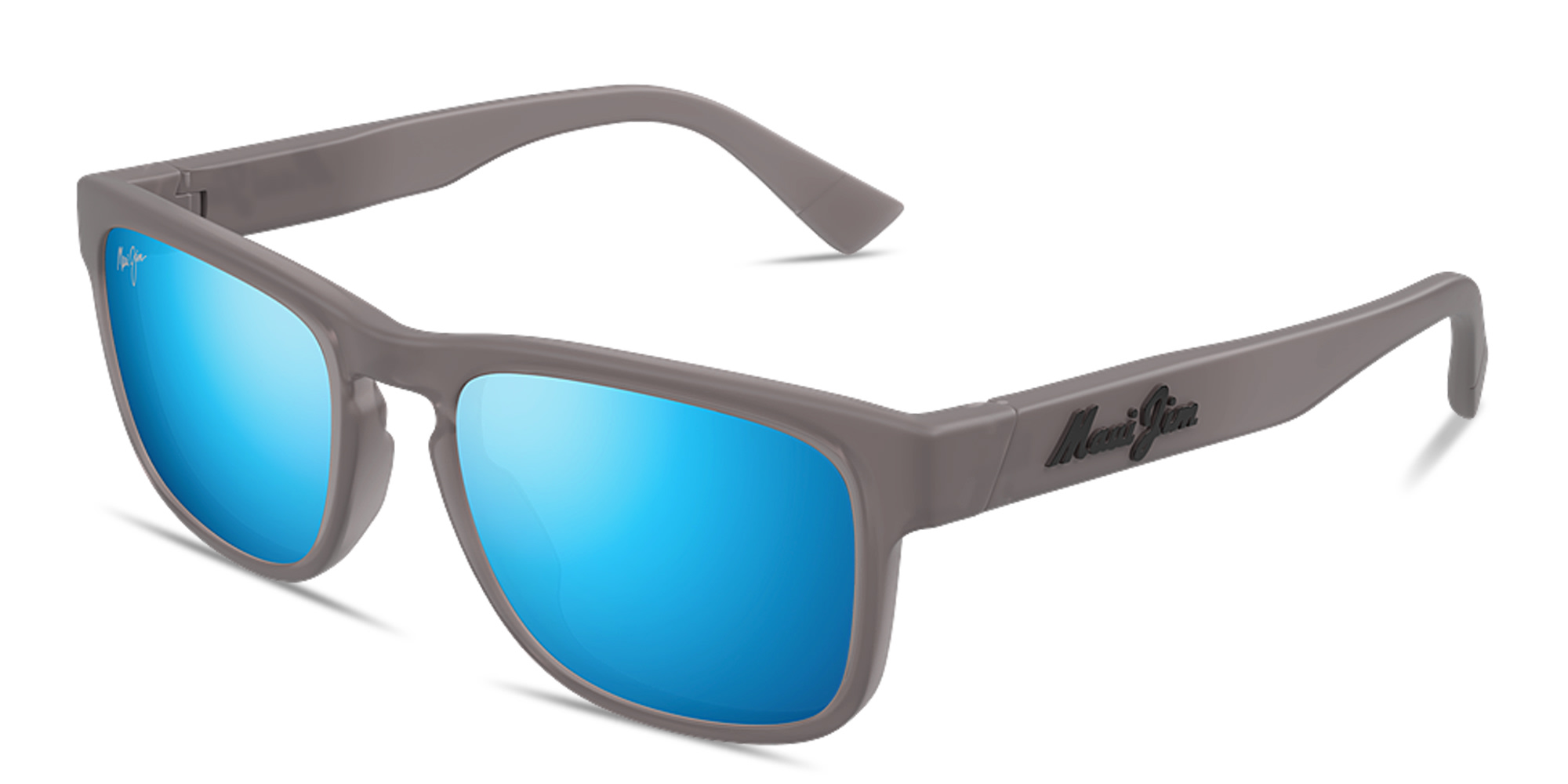 Shop Maui Jim Kupulau Rectangle Sunglasses in Transparent Grey online.