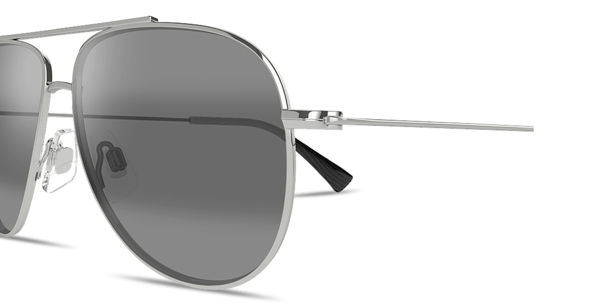 Shop Maui Jim Hau‘oli Pilot Sunglasses in Silver online.