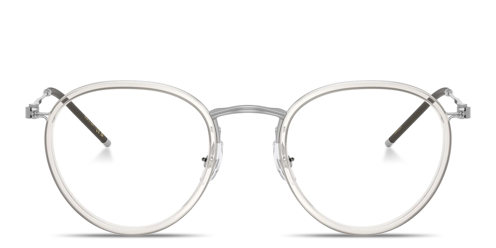Shop OLIVER PEOPLES TK-11 Unisex Panthos Eyeglasses in Silver online.