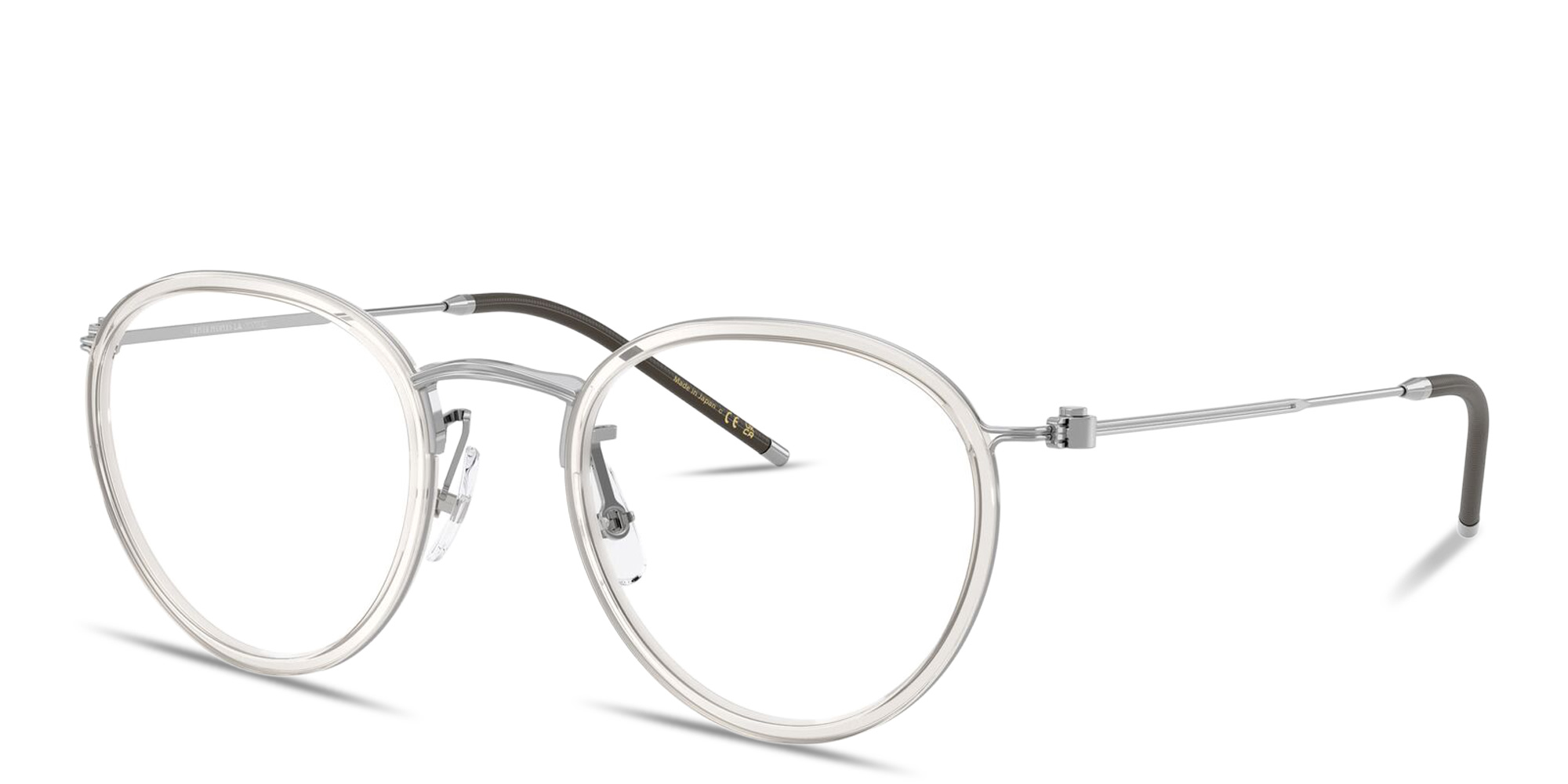 Shop OLIVER PEOPLES TK-11 Unisex Panthos Eyeglasses in Silver online.