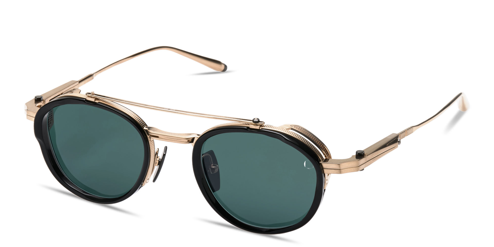 Shop AKONI Infinity Unisex Panthos Sunglasses in Gold online.