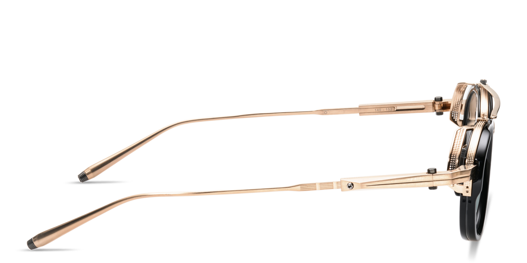 Shop AKONI Infinity Unisex Panthos Sunglasses in Gold online.