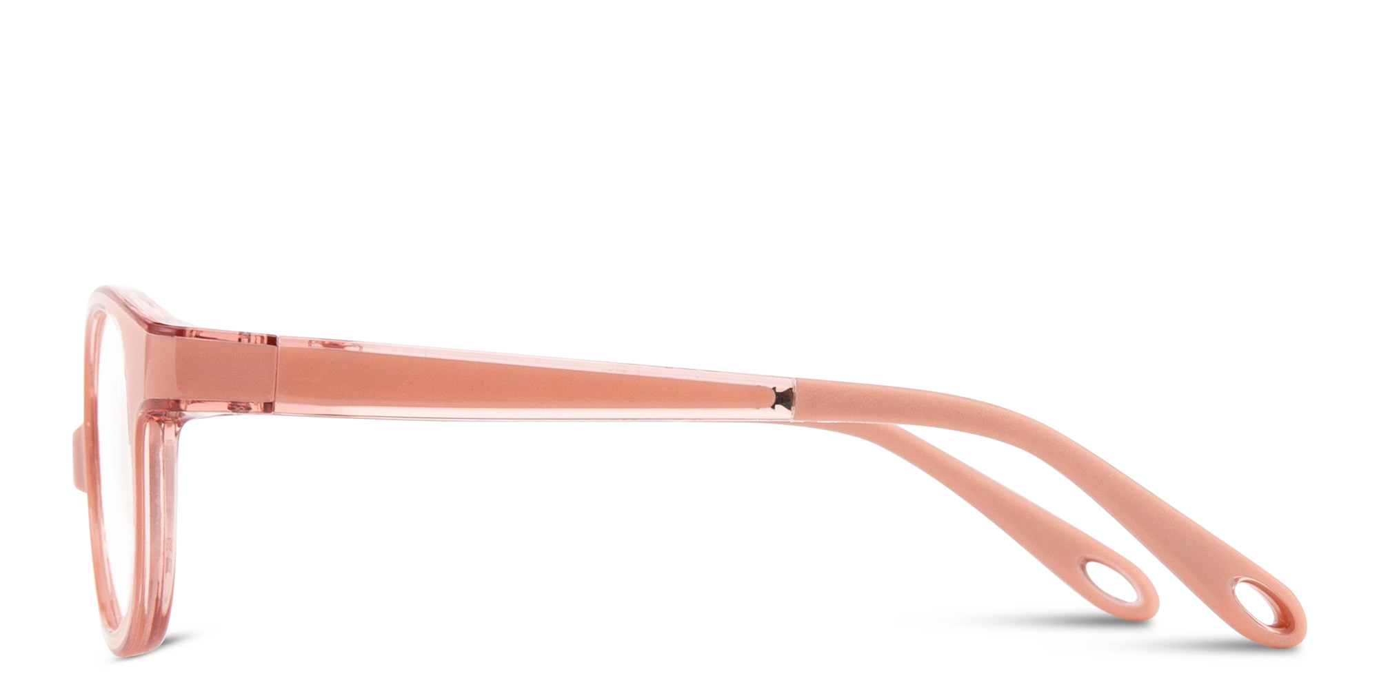 Shop SPIN ON8 Kids Round Eyeglasses in Transparent Brown online.