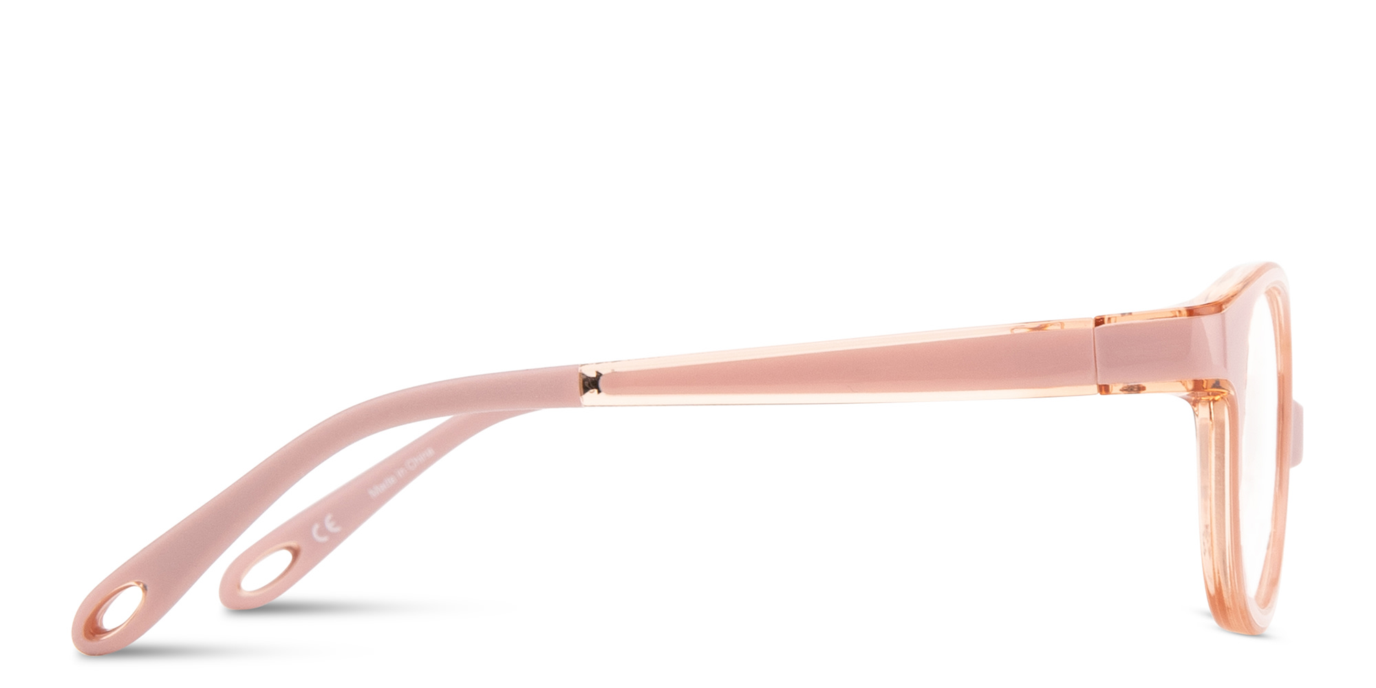 Shop SPIN ON8 Kids Round Eyeglasses in Transparent light brown online.