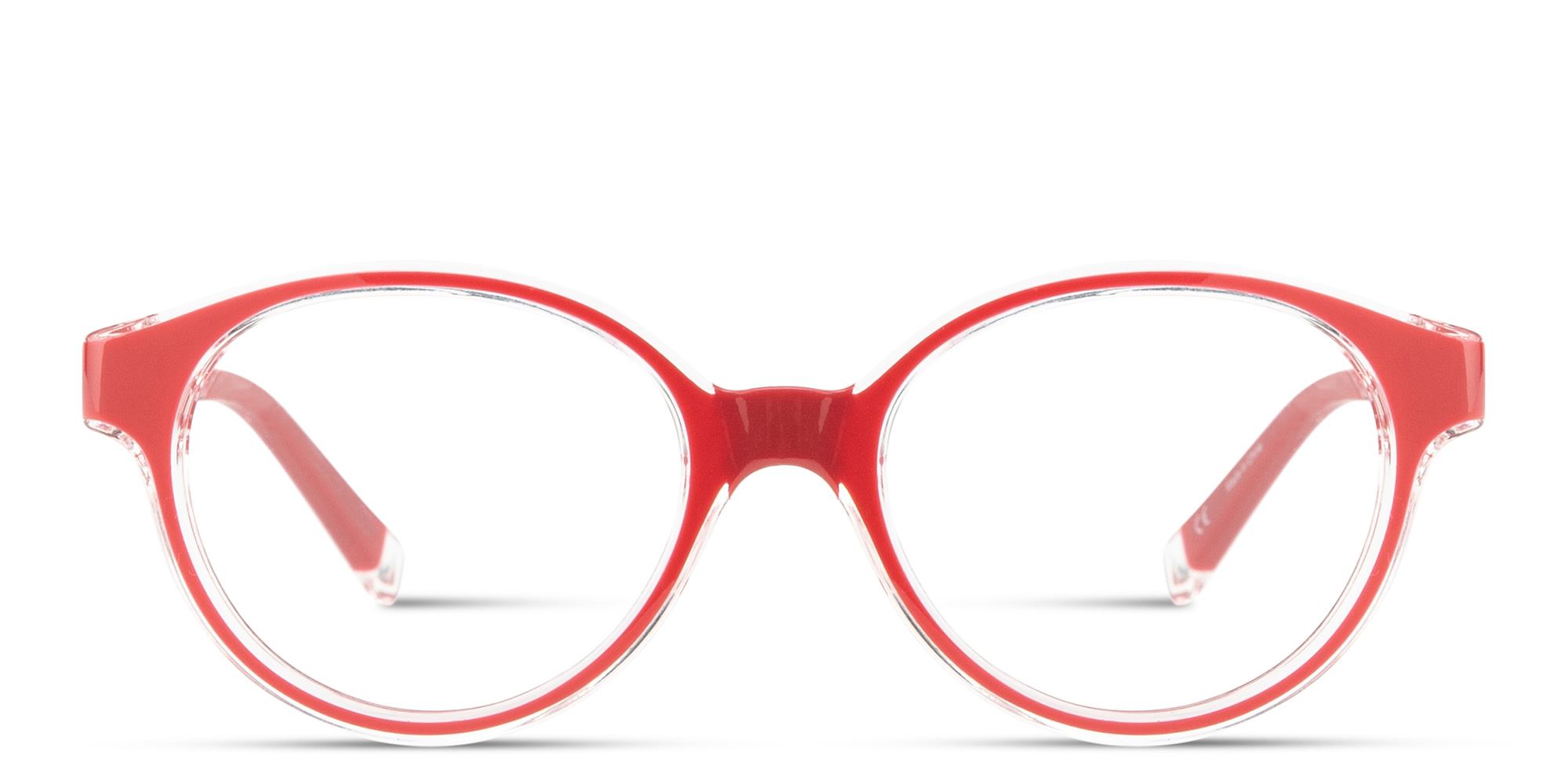 Shop SPIN ON8 Kids Panthos Eyeglasses in Transparent Red online.
