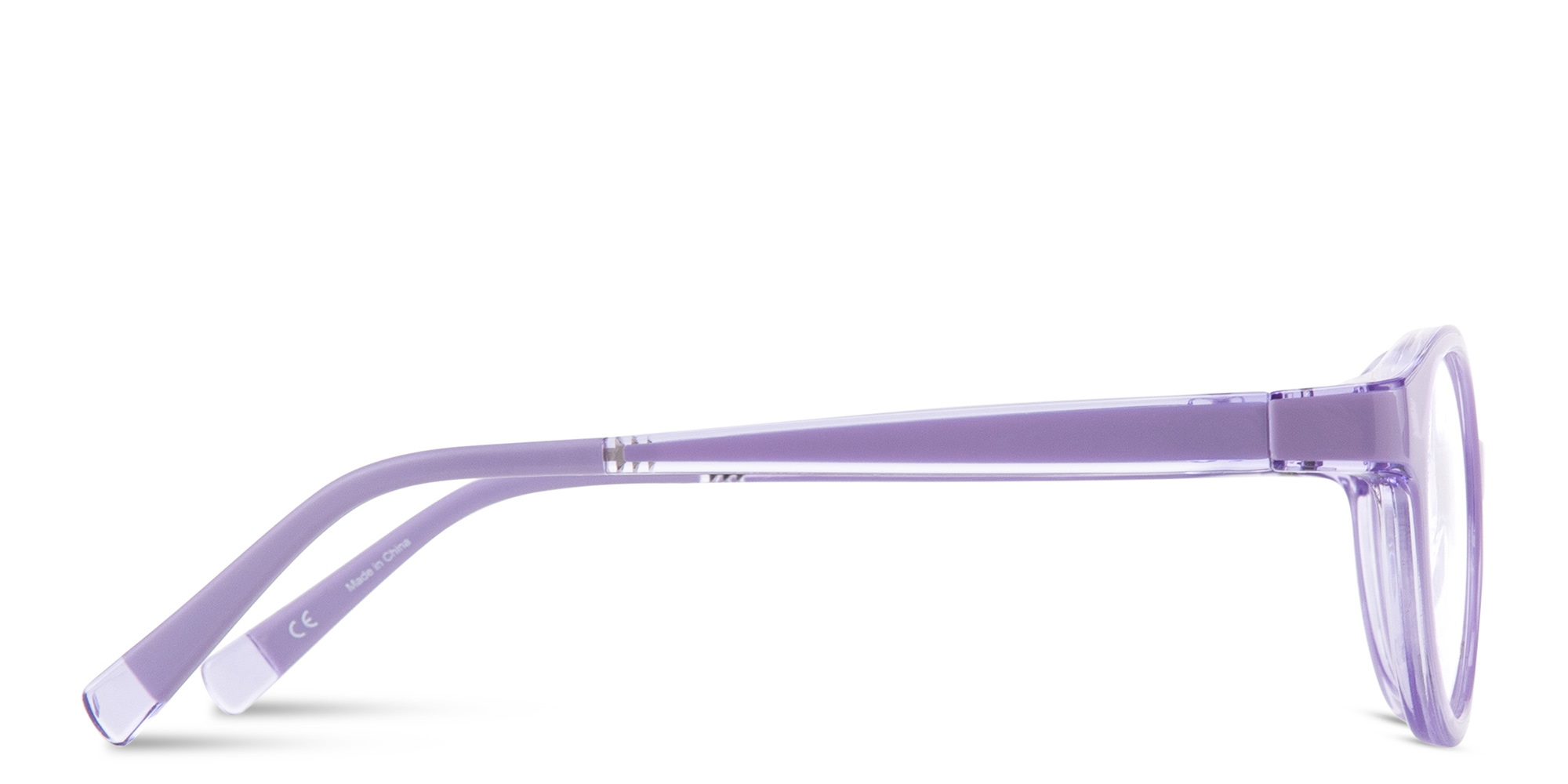 Shop SPIN ON8 Kids Panthos Eyeglasses in Transparent Purple online.