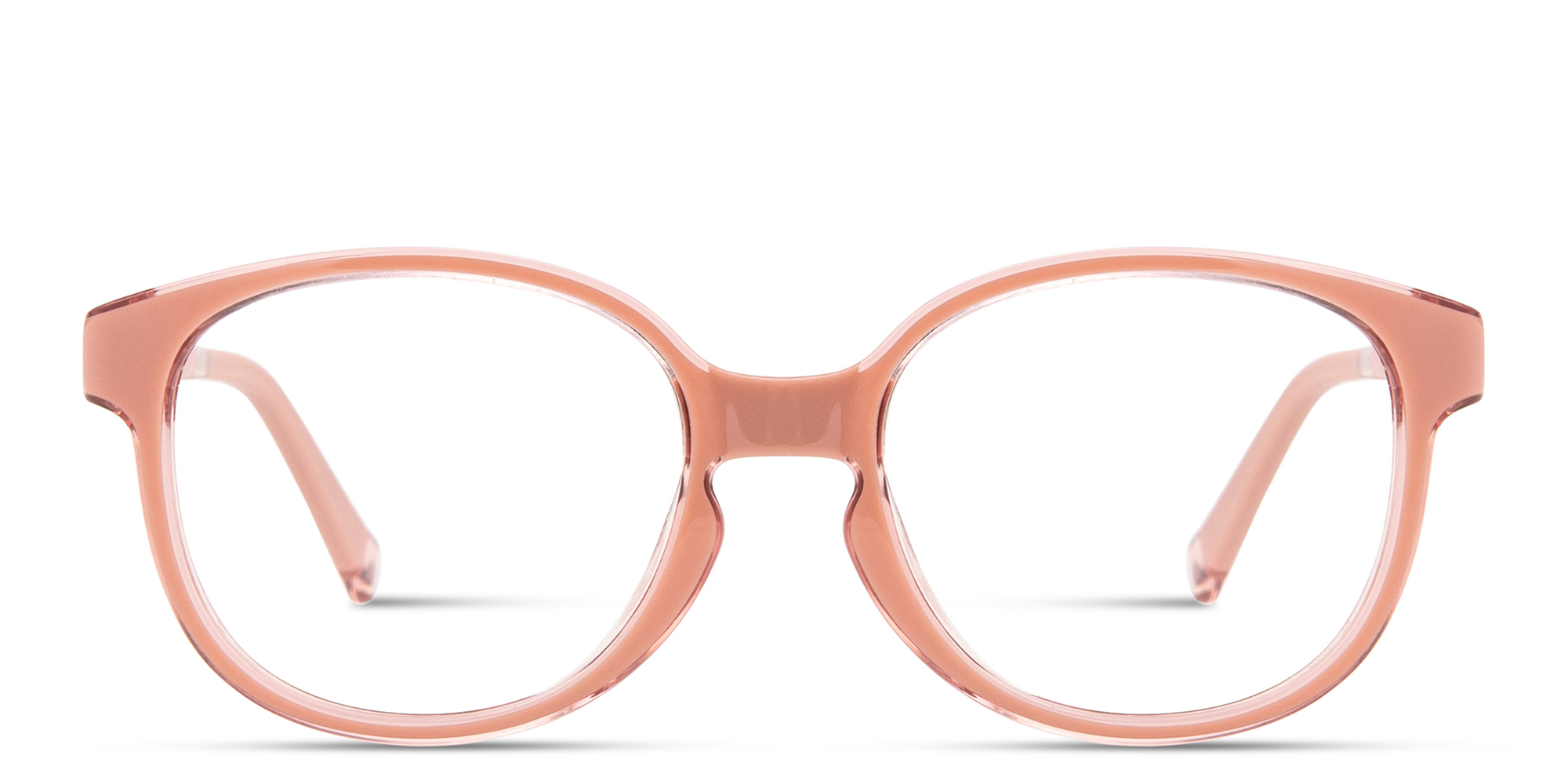 Shop SPIN ON8 Kids Round Eyeglasses in Transparent Pink online.