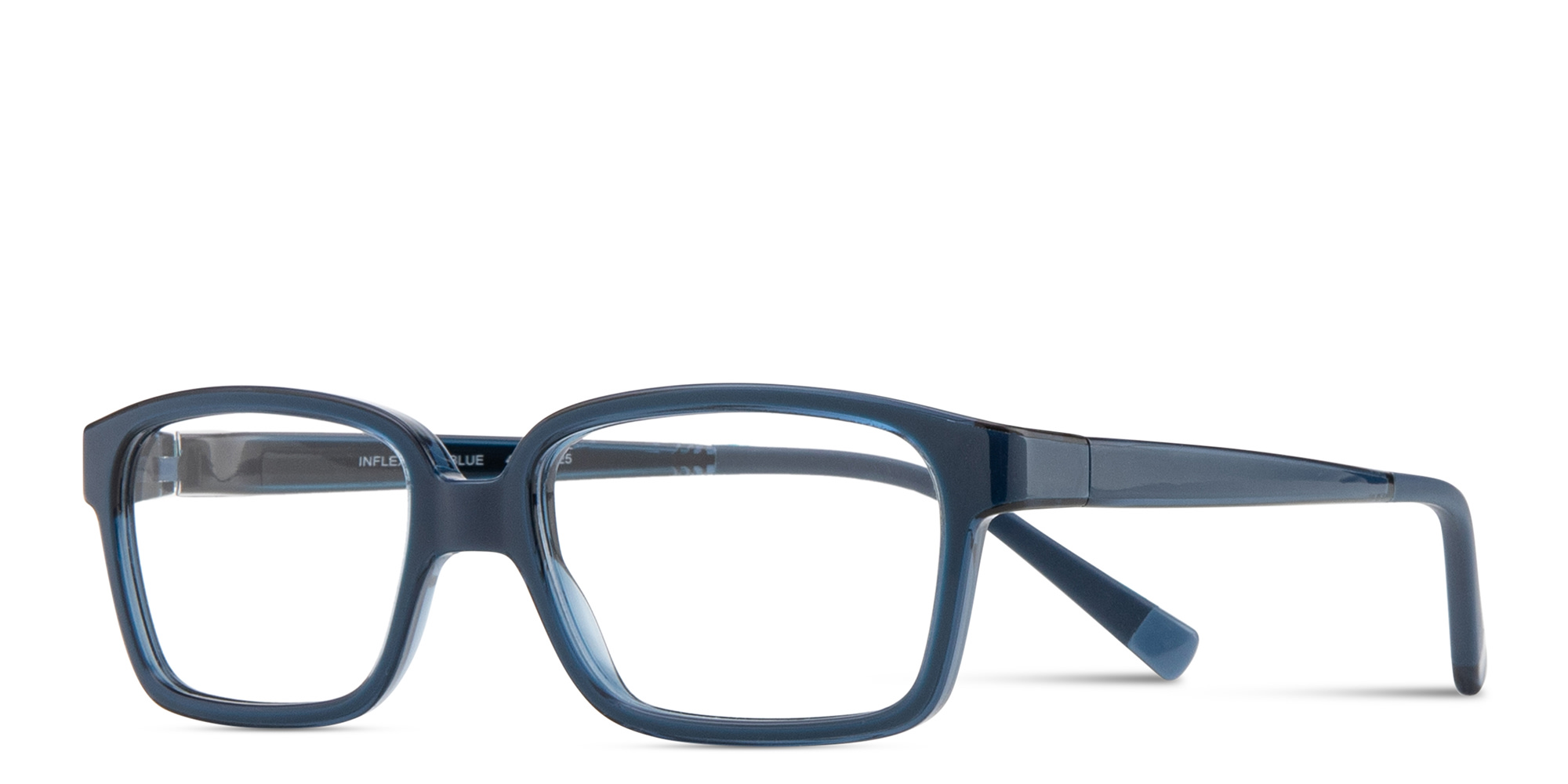 Shop SPIN ON8 Kids Rectangle Eyeglasses in Blue online.