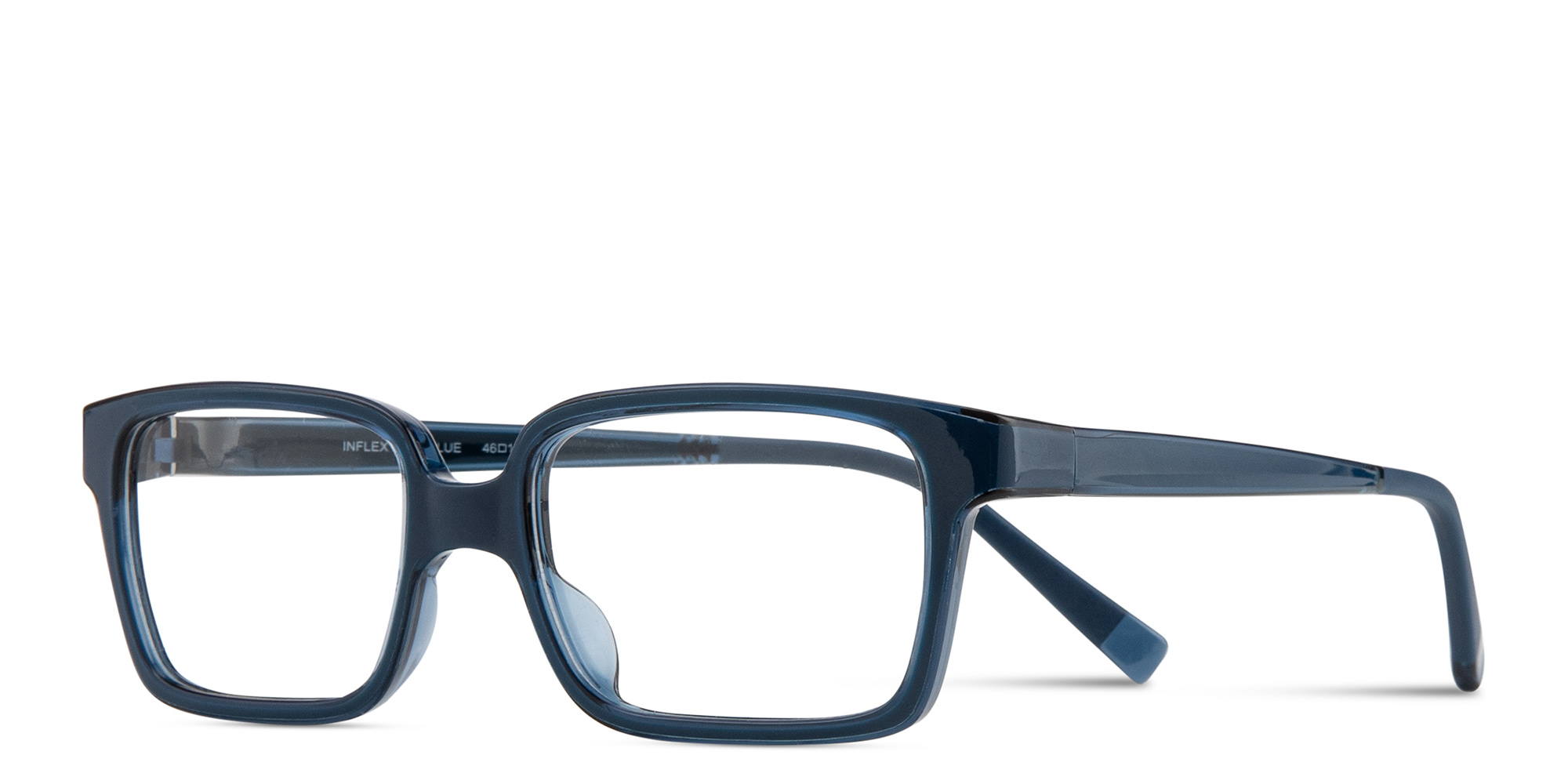 Shop SPIN ON8 Kids Rectangle Eyeglasses in Blue online.