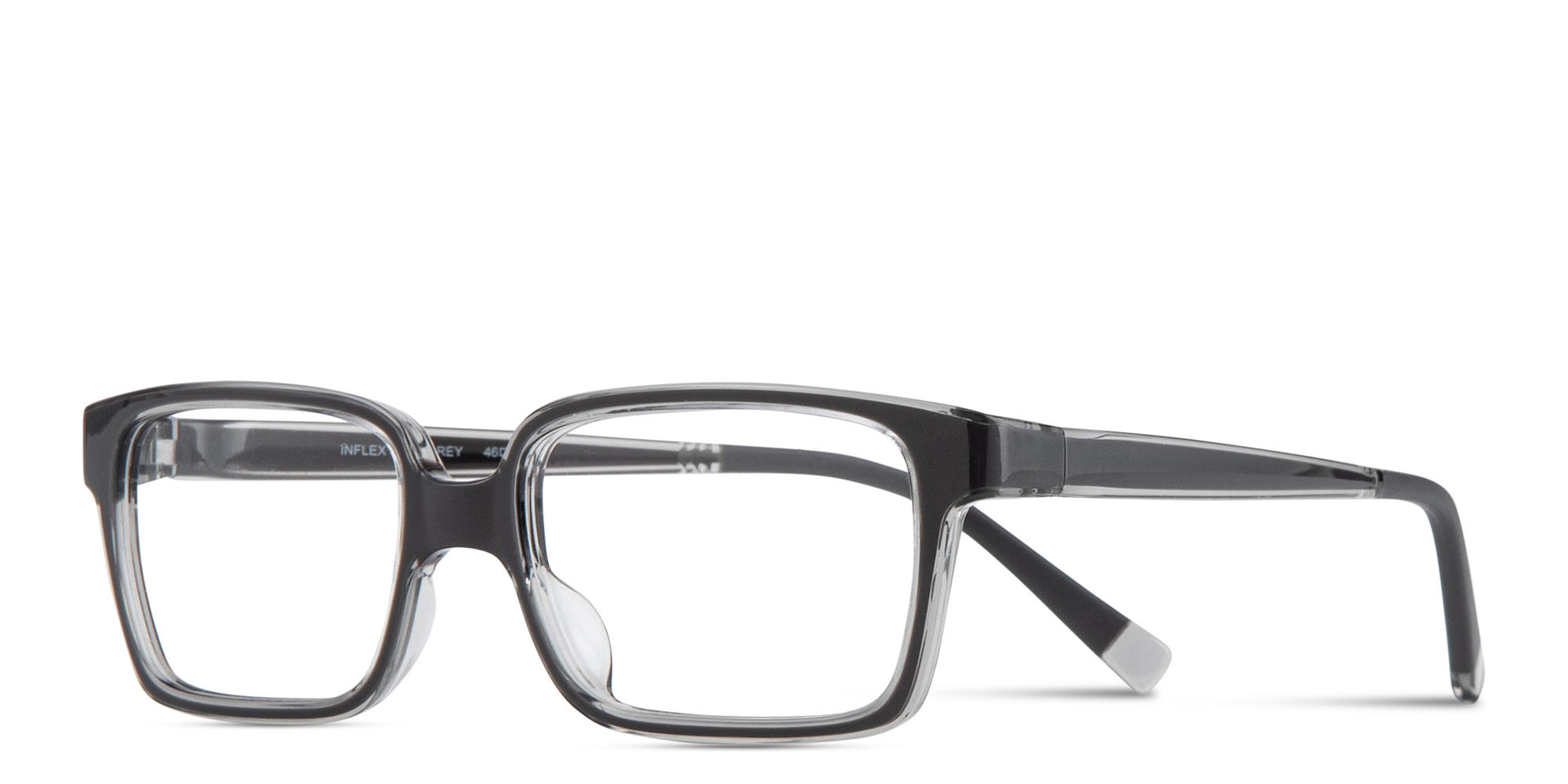Shop SPIN ON8 Kids Rectangle Eyeglasses in Grey online.