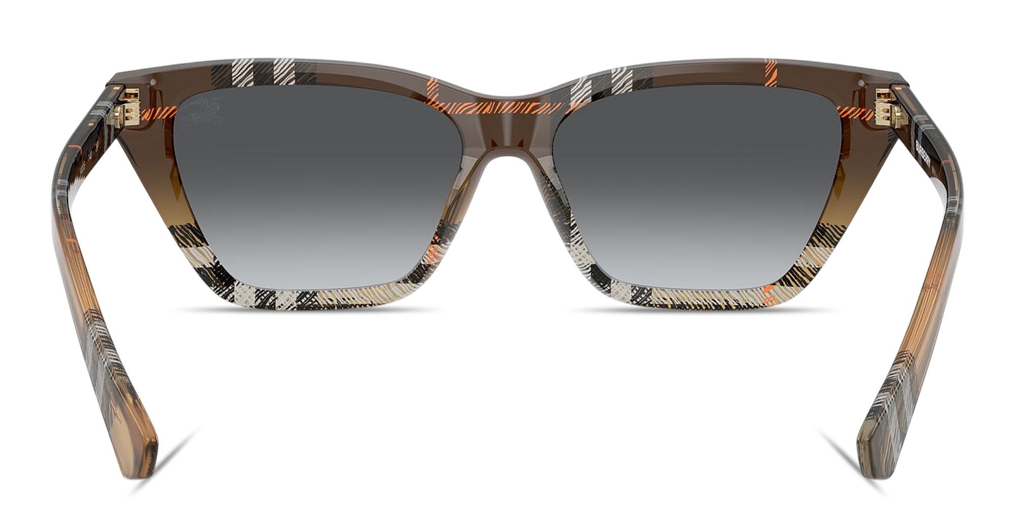 Shop BURBERRY Check Cat-Eye Sunglasses in Check Sand online.