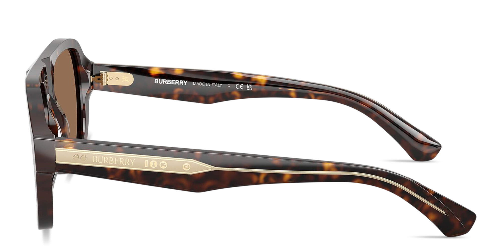 تسوق نظارات شمسية طراز بايلوت بتوقيع العلامة بربري بلون مموه أونلاين.