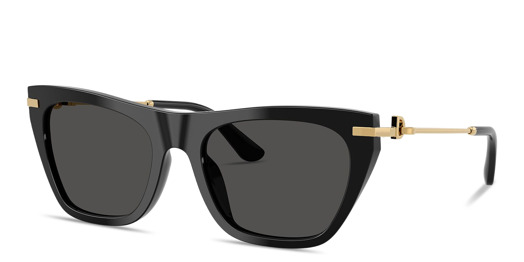 Shop Dolce & Gabbana DG Square Sunglasses in Black online.