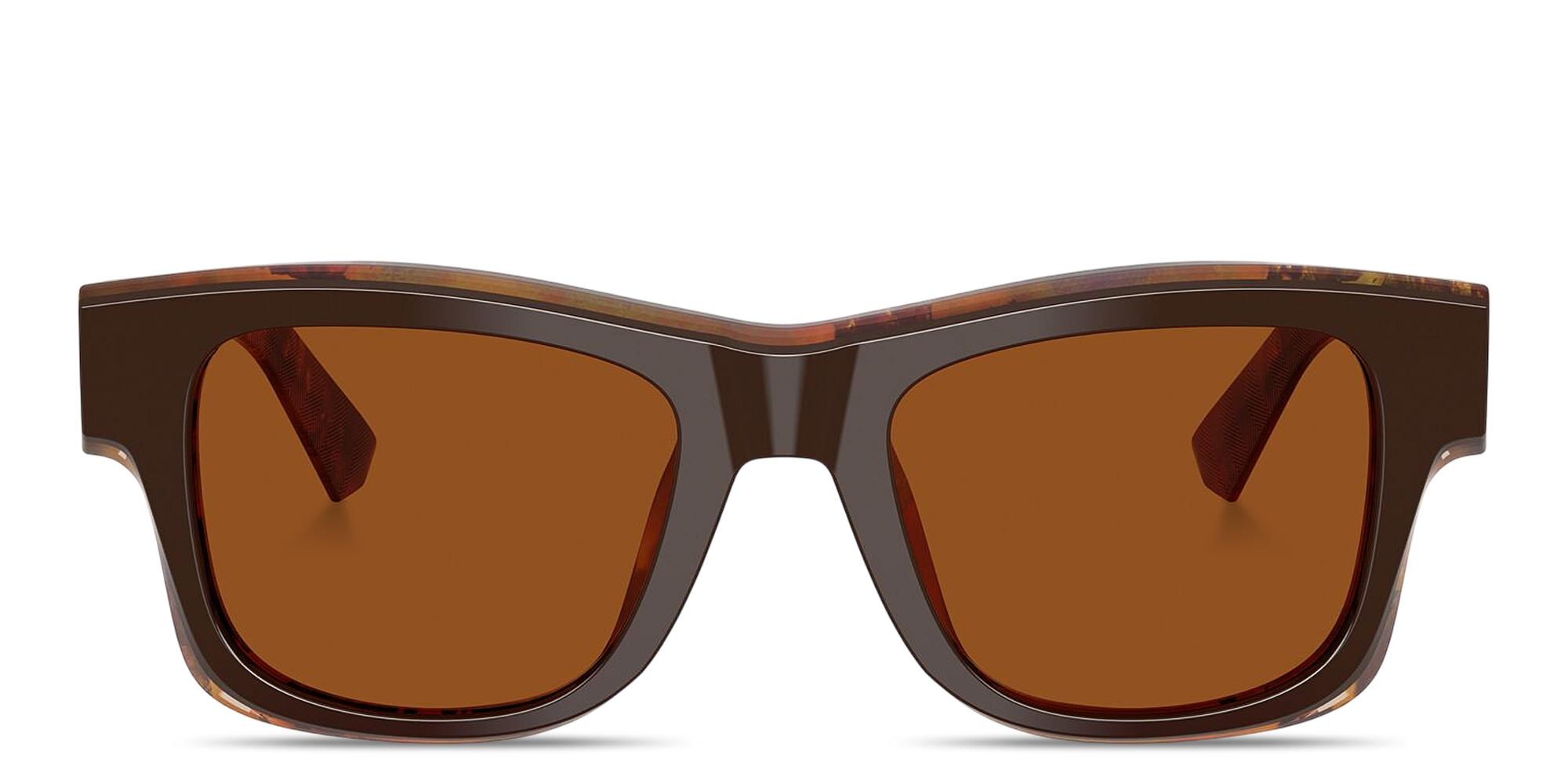 Shop Dolce & Gabbana Logo Signature Square Sunglasses in Brown online.