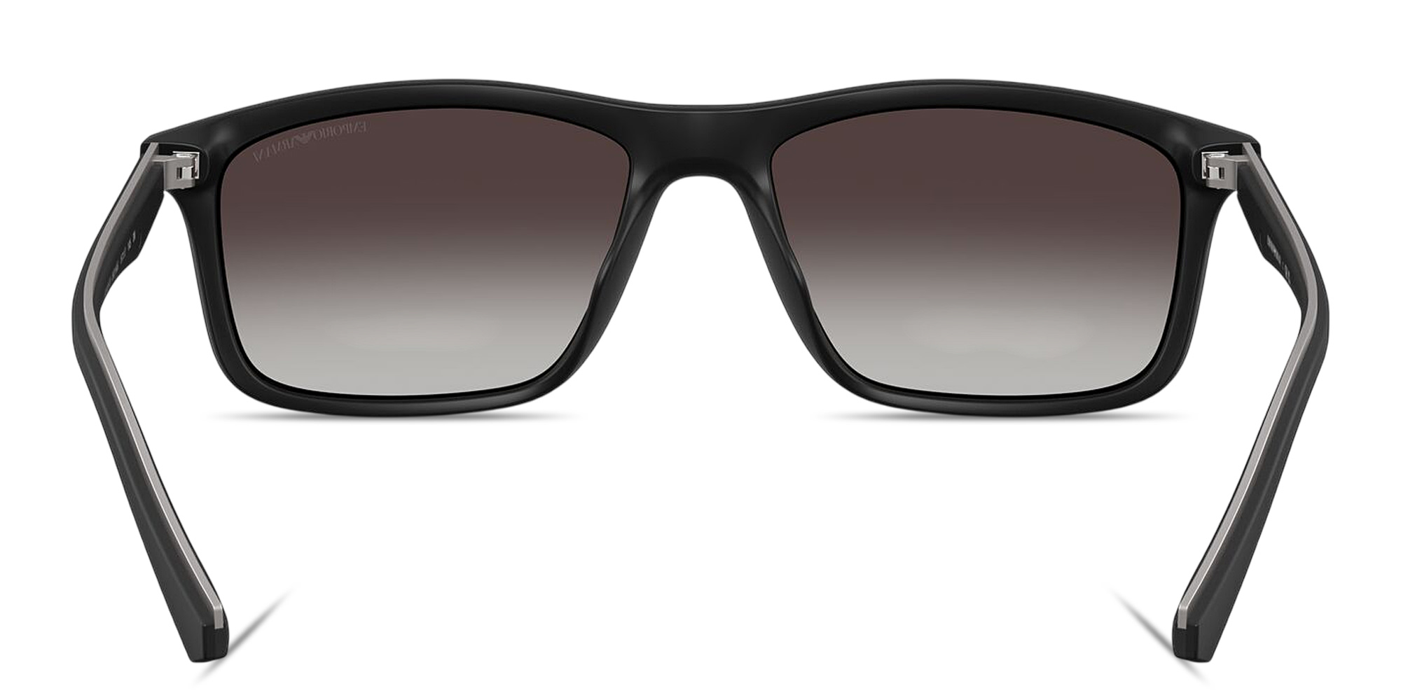 تسوق نظارات شمسية طراز بيلو بشعار النسر امبوريو أرماني بلون أسود مطفي أونلاين.