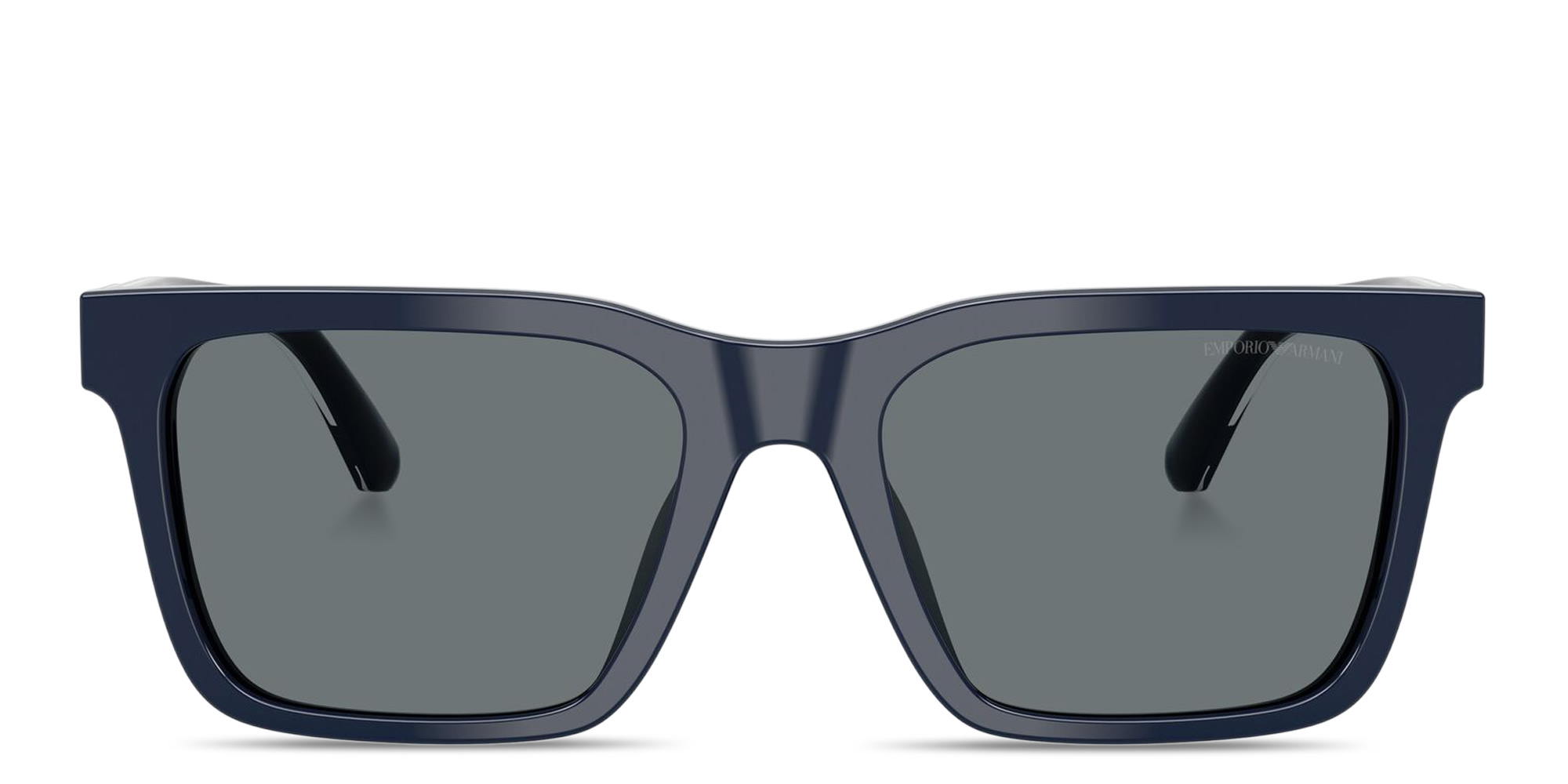 Shop Emporio Armani Logo Signature Square Sunglasses in Blue online.