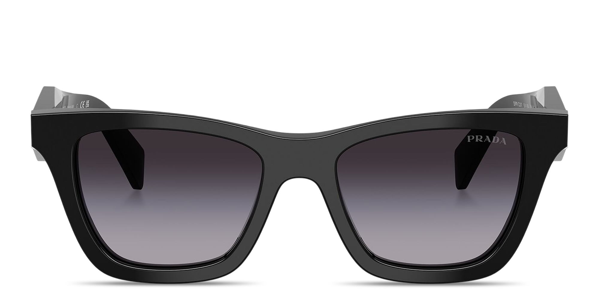 PRADA Logo Signature Butterfly Sunglasses in Black – Product Photo 1
