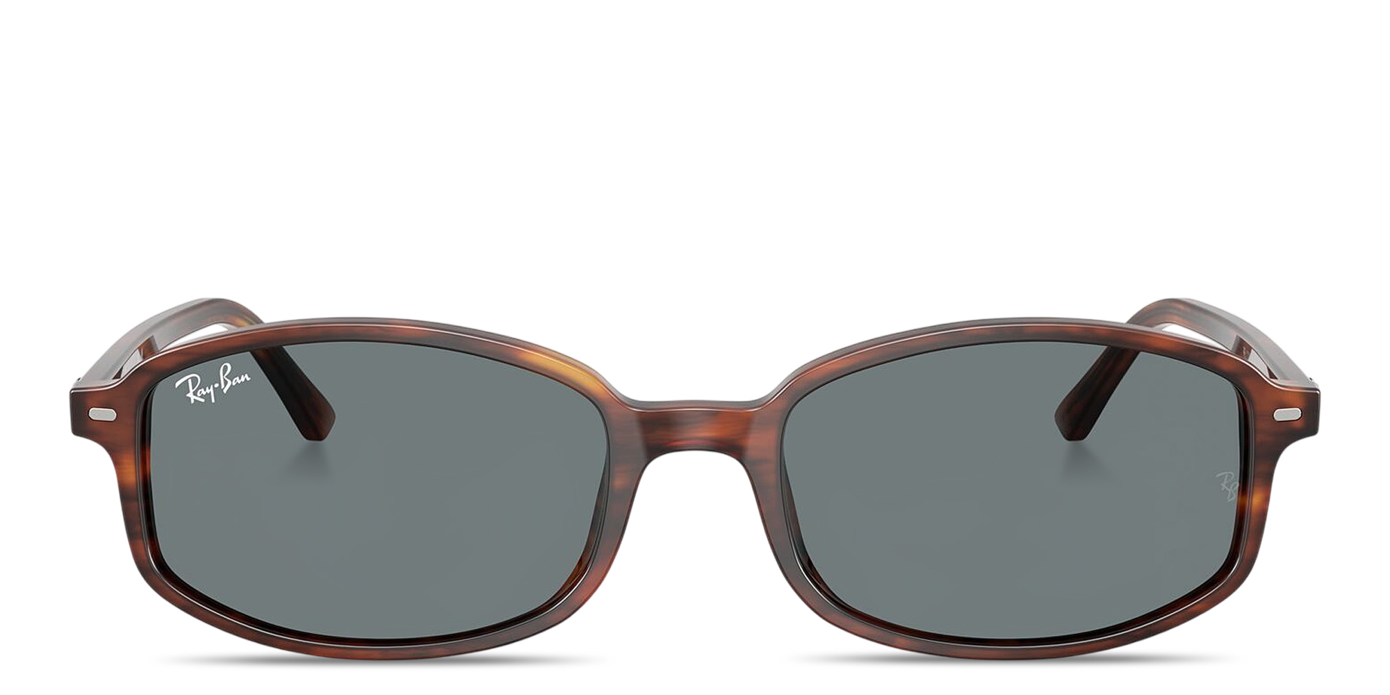 Shop Ray-Ban Sam Unisex Irregular Sunglasses in Striped Havana online.