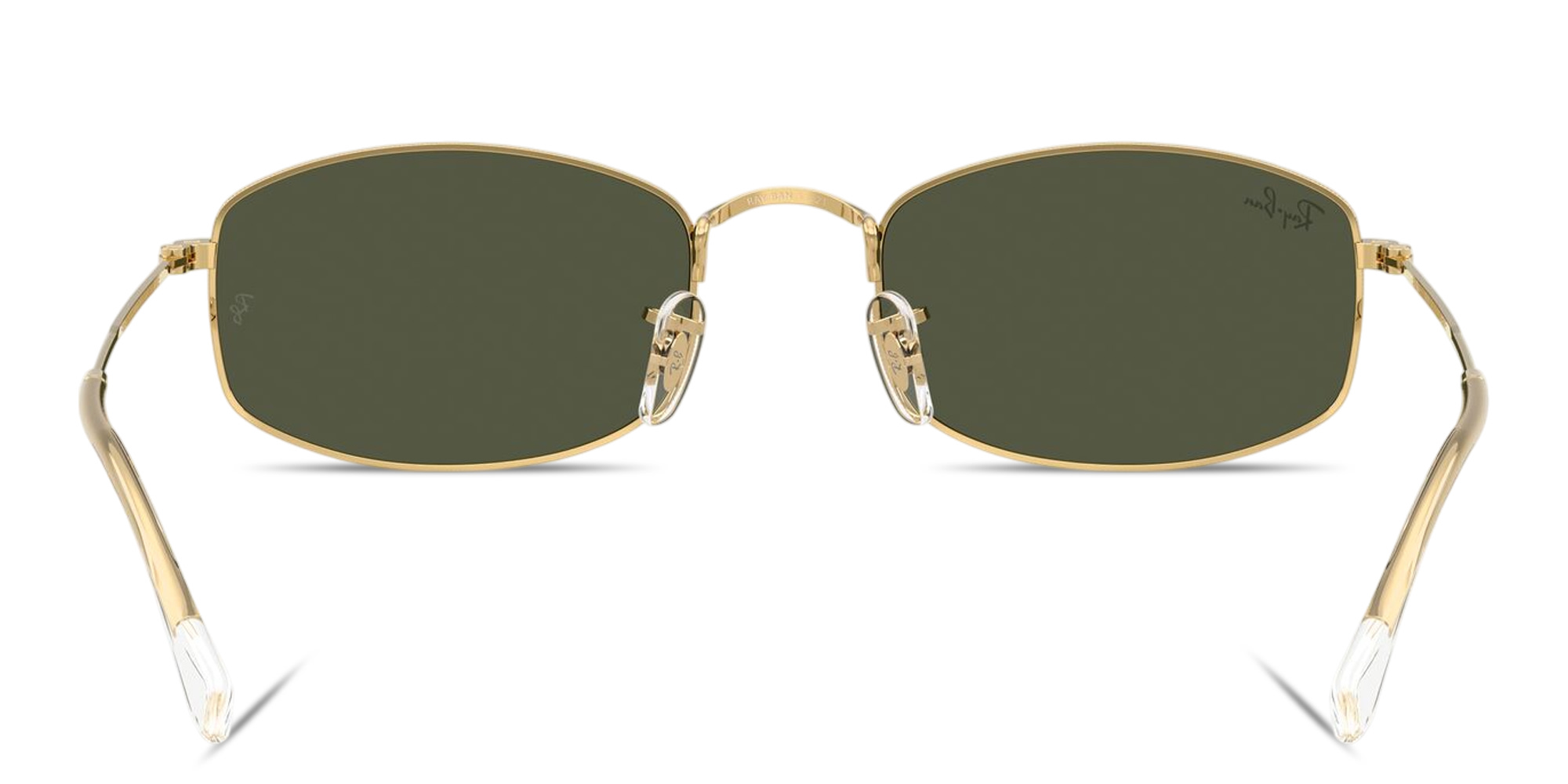 Shop Ray-Ban Logo Signature Unisex Irregular Sunglasses in Arista Gold online.