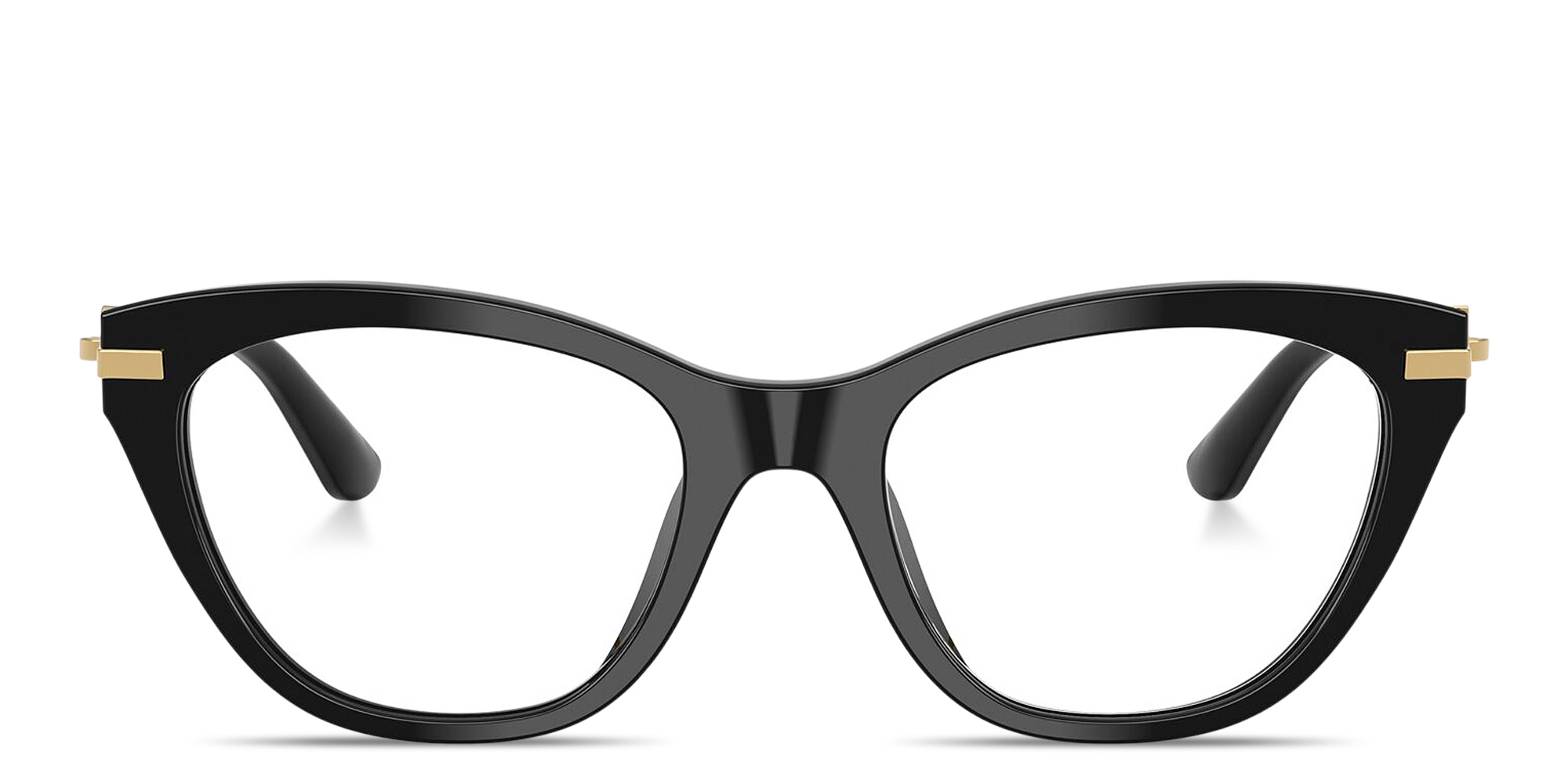 Shop Dolce & Gabbana DG Butterfly Eyeglasses in Black online.